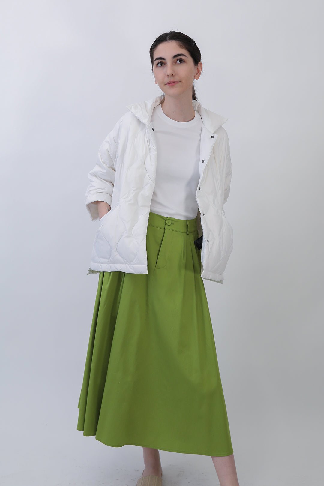 LEA SKIRT IN ITALIAN COTTON - Jarbo