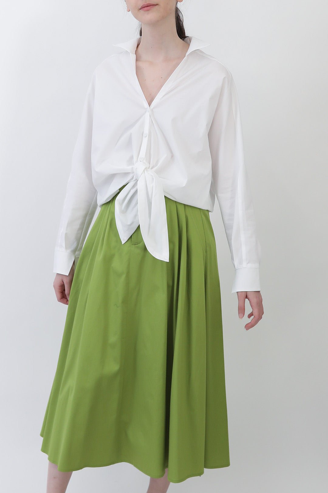 LEA SKIRT IN ITALIAN COTTON - Jarbo