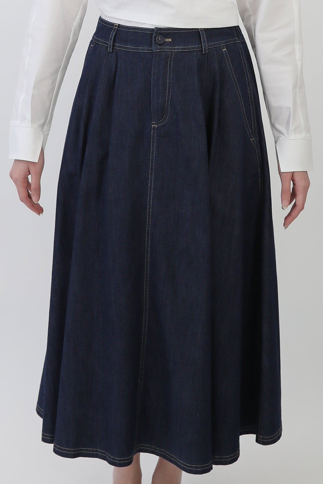 LEA SKIRT IN ITALIAN DENIM - Jarbo