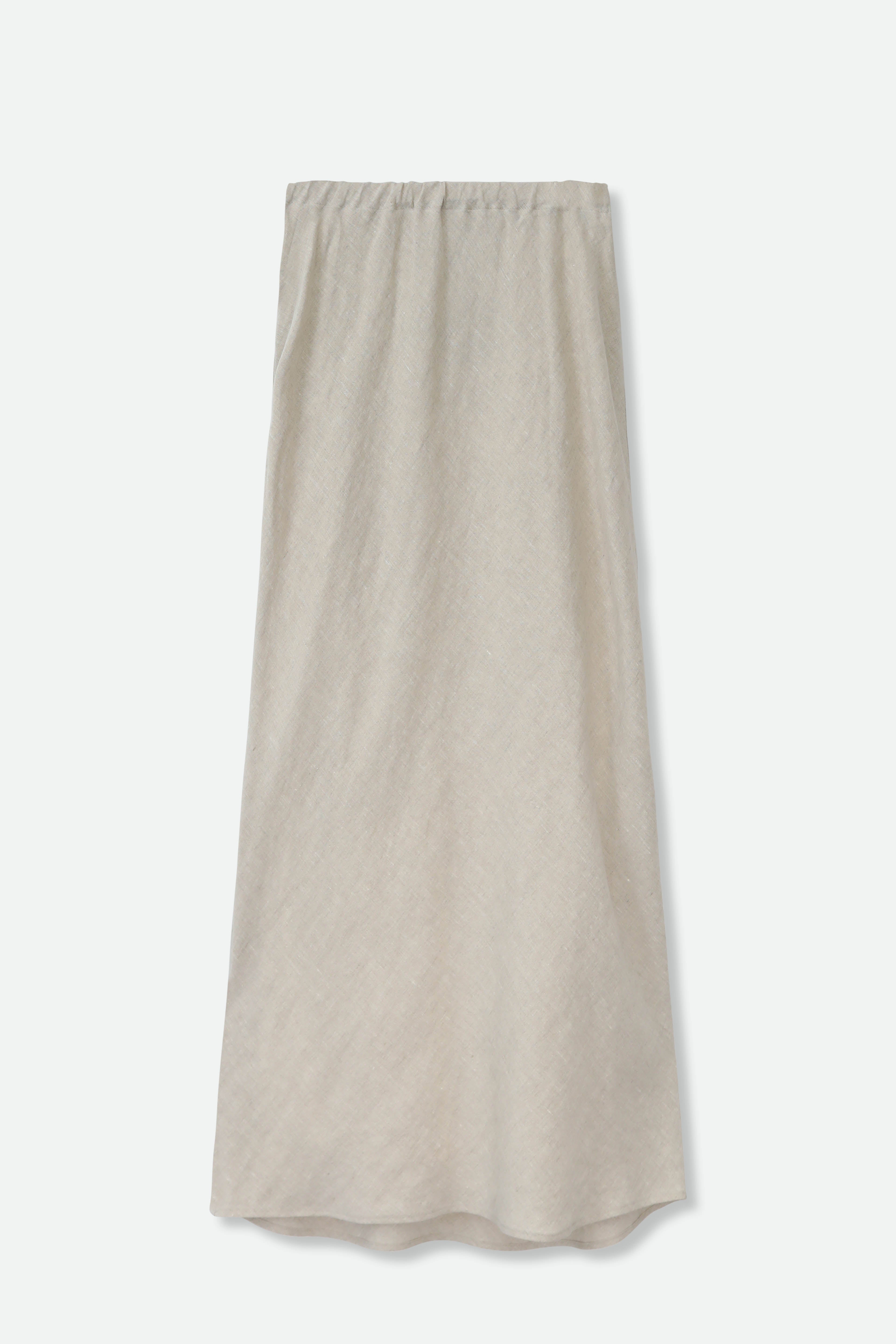 LEONORA BIAS SKIRT IN ITALIAN LINEN - Jarbo