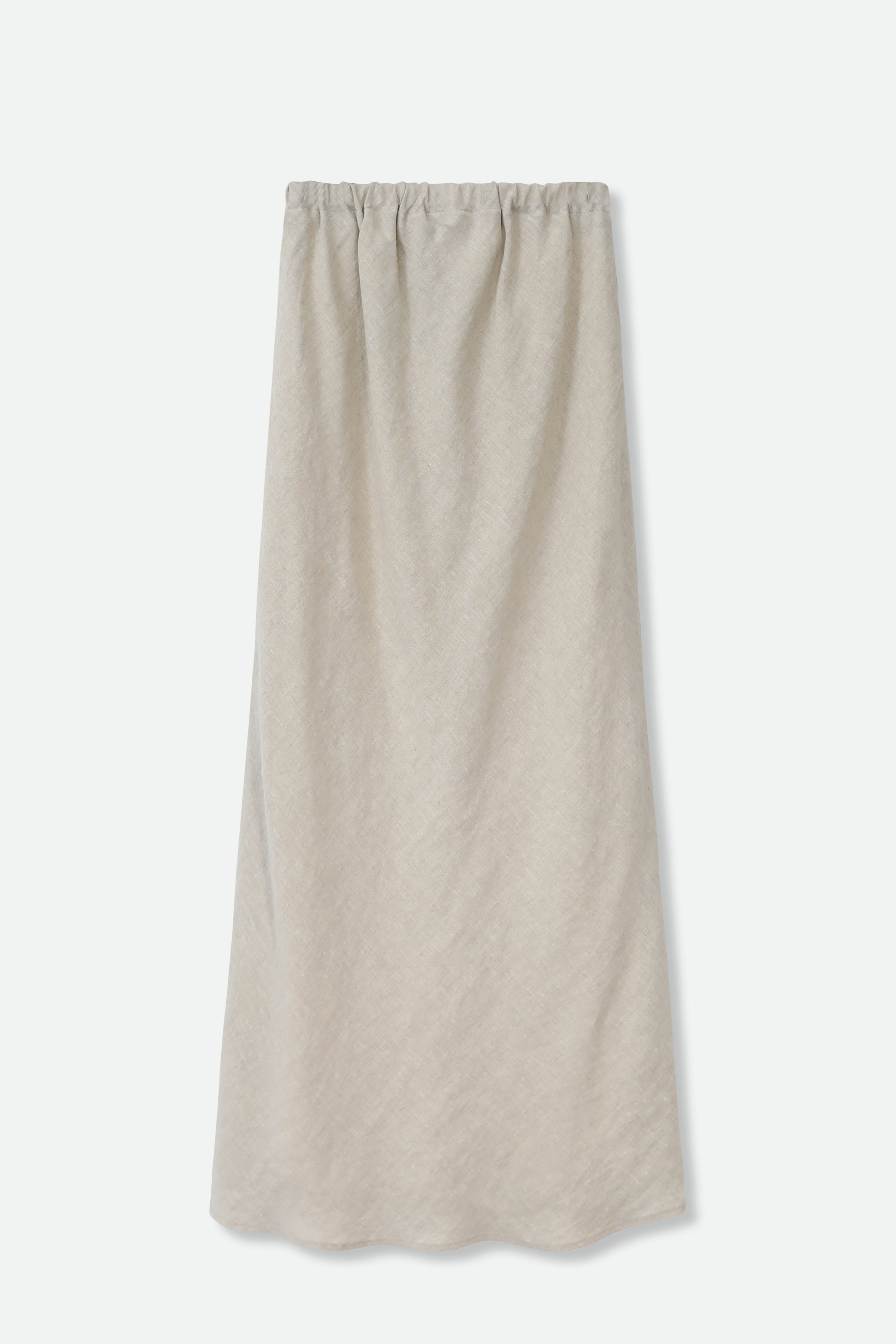 LEONORA BIAS SKIRT IN ITALIAN LINEN - Jarbo