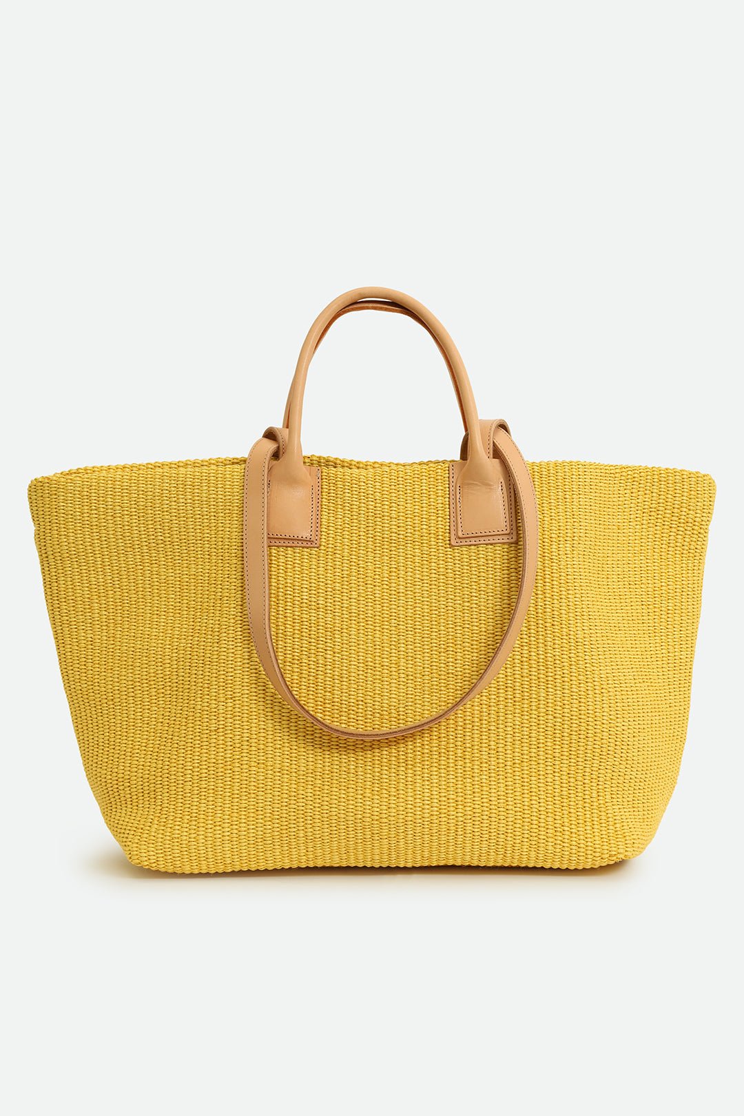 LISBON LARGE ITALIAN TOTE IN YELLOW - Jarbo