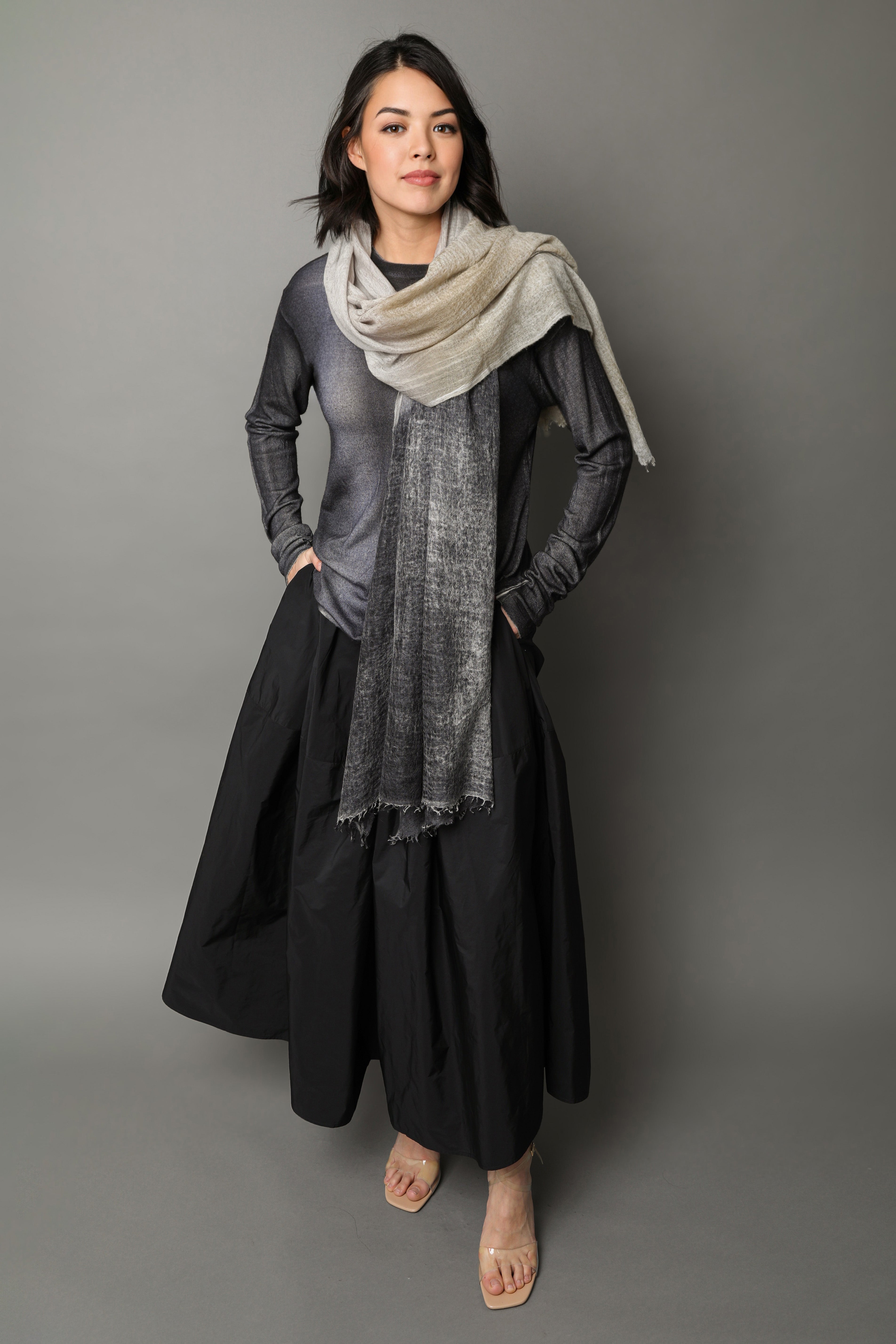 LOIRE SKIRT IN TECHNO SILK LIGHT TAFFETTA - Jarbo