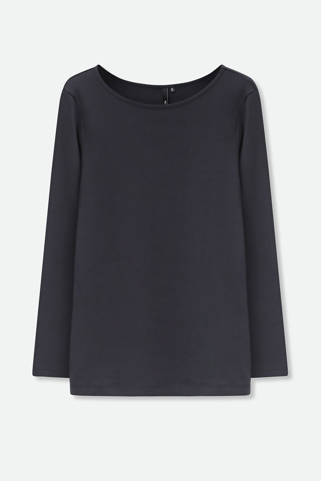 LONG SLEEVE BATEAU NECK IN PIMA COTTON STRETCH - Jarbo