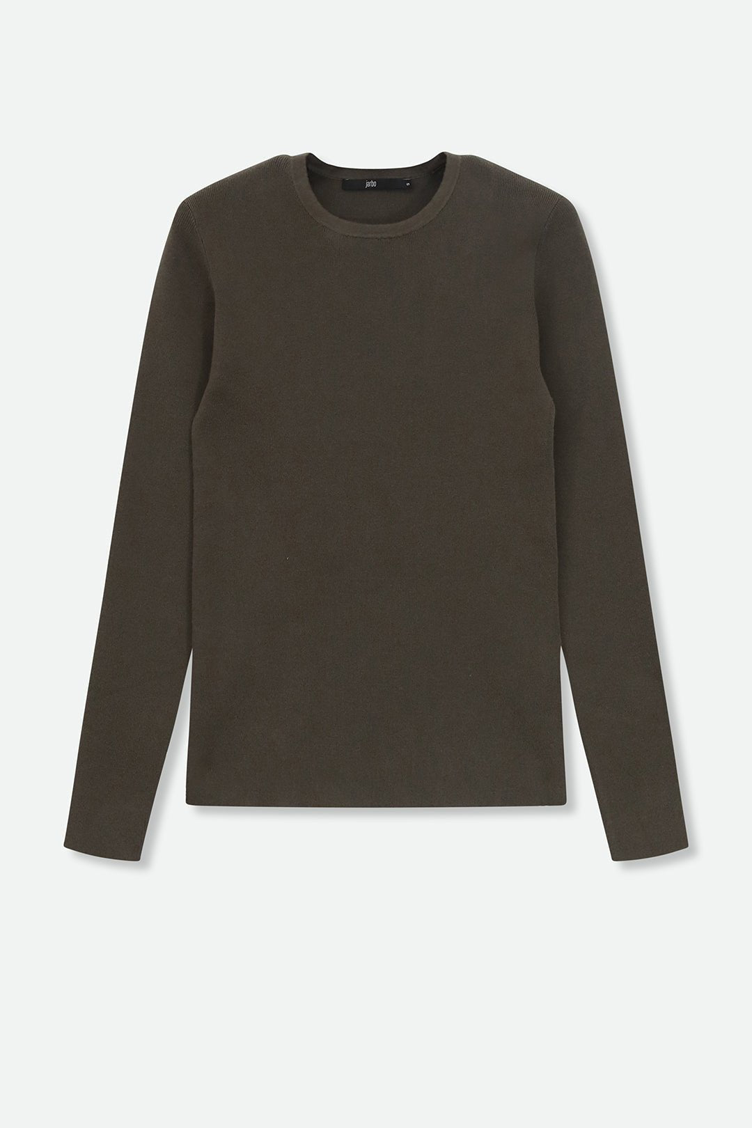 LONG SLEEVE CREW IN ITALIAN COTTON KNIT - Jarbo