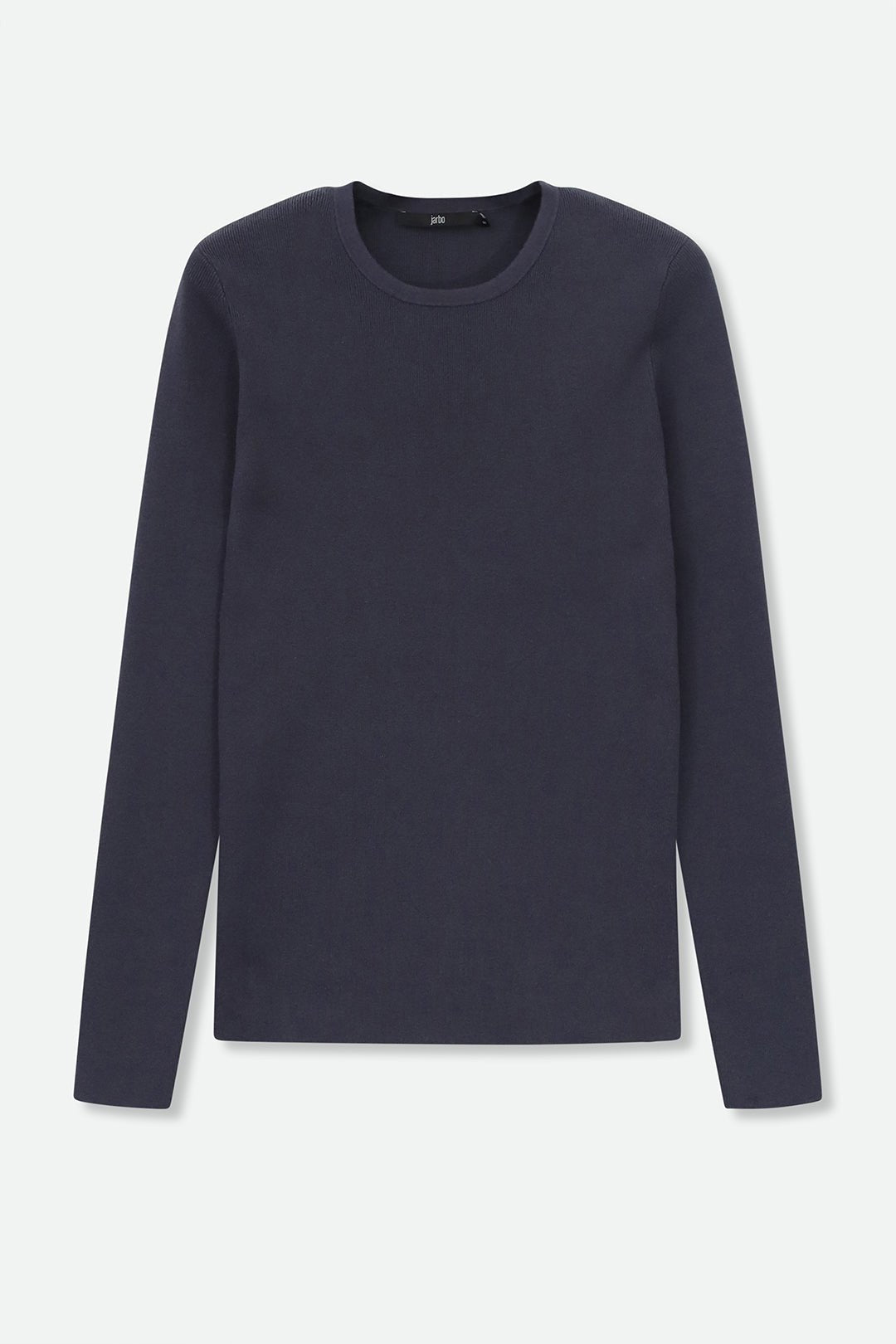LONG SLEEVE CREW IN ITALIAN COTTON KNIT - Jarbo