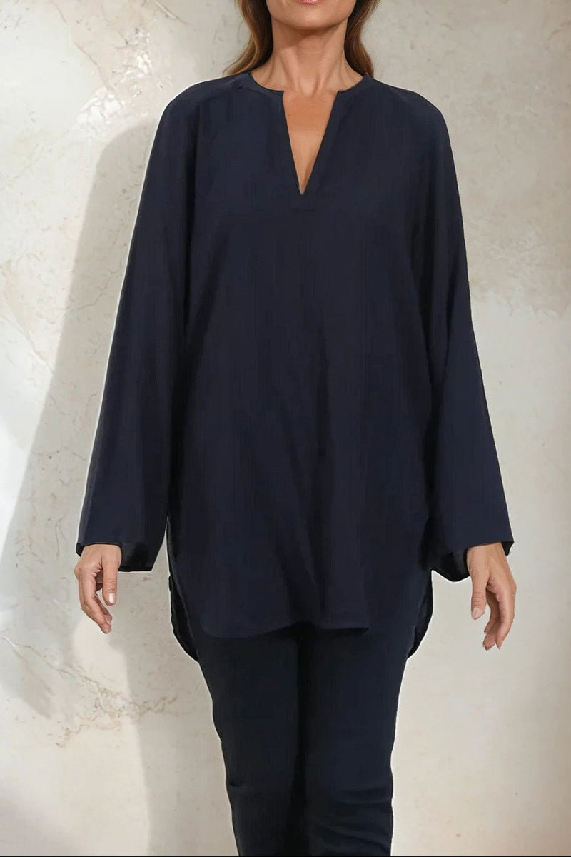 Tunique Longue My Obsession - Blanc Avec Dentelle - Taille 44 à 54 - Mélange Viscose/Elasthanne