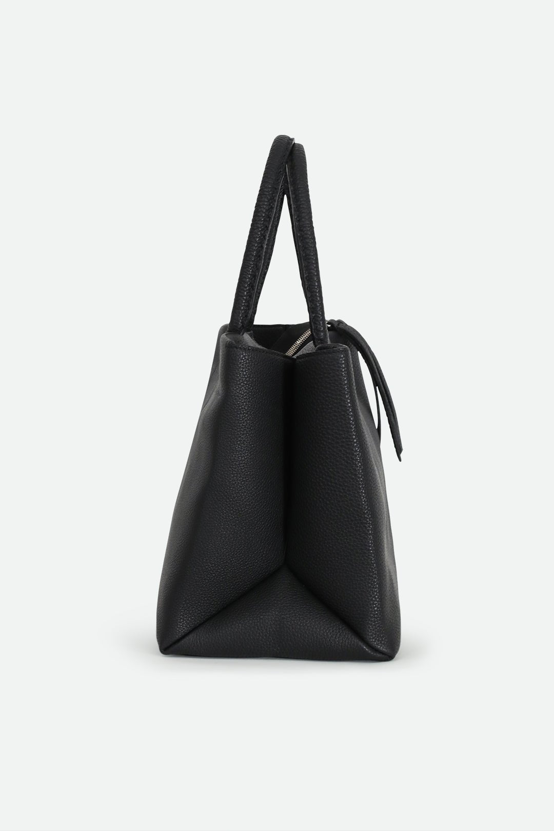 MARCEL HANDBAG IN ITALIAN LEATHER BLACK - Jarbo