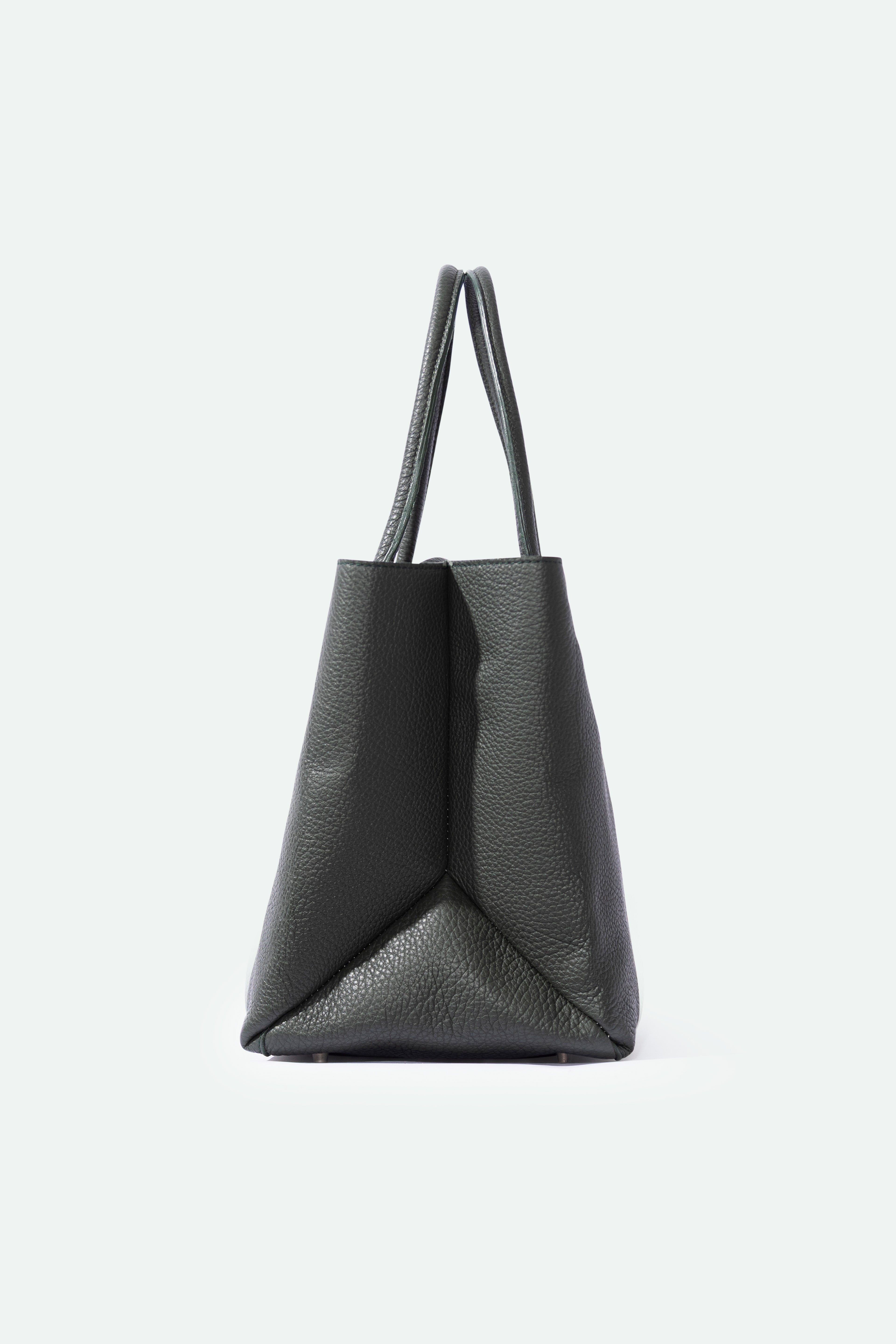 MARCEL HANDBAG IN ITALIAN LEATHER FOREST - Jarbo