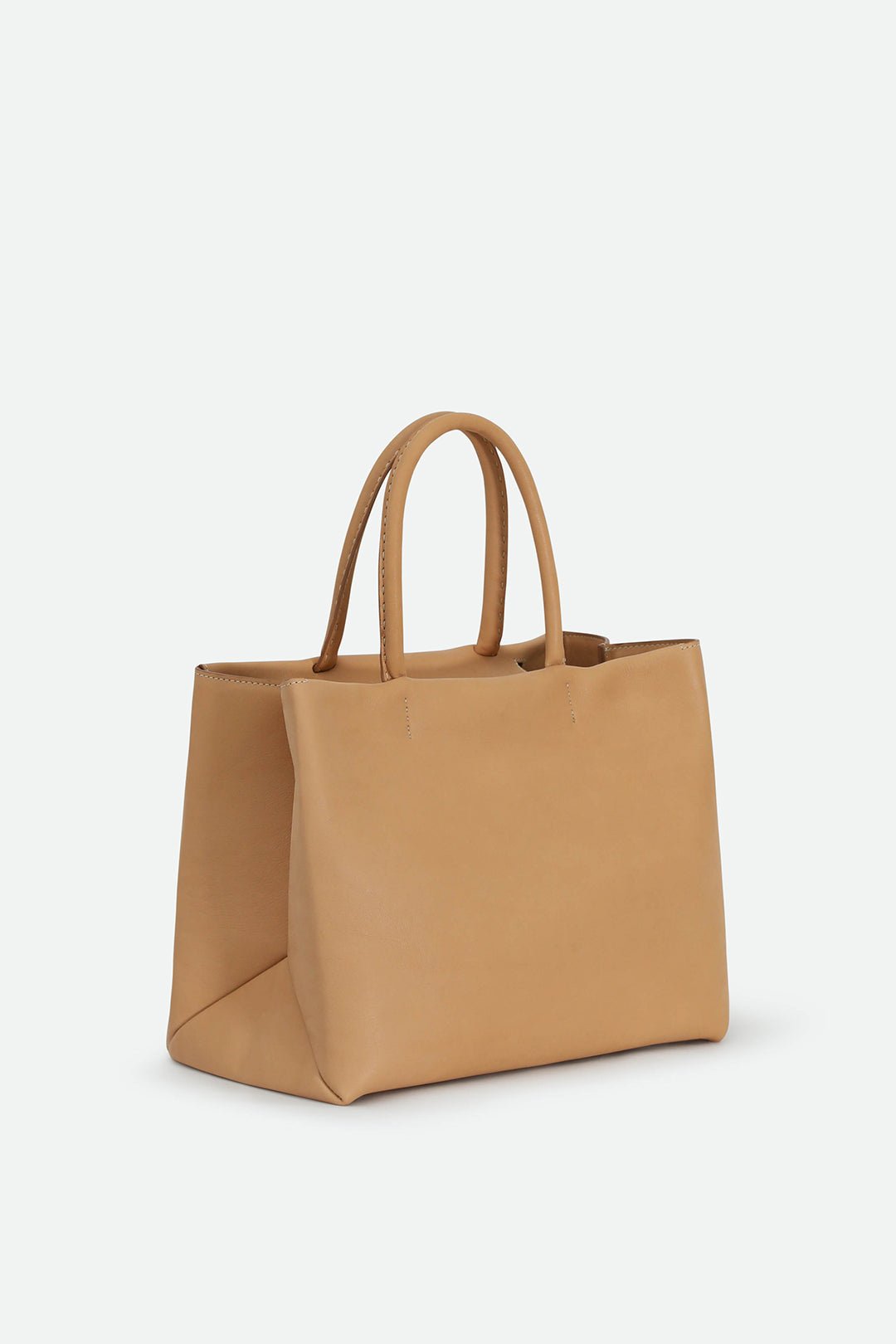 MARCEL HANDBAG IN ITALIAN LEATHER NATURAL - Jarbo