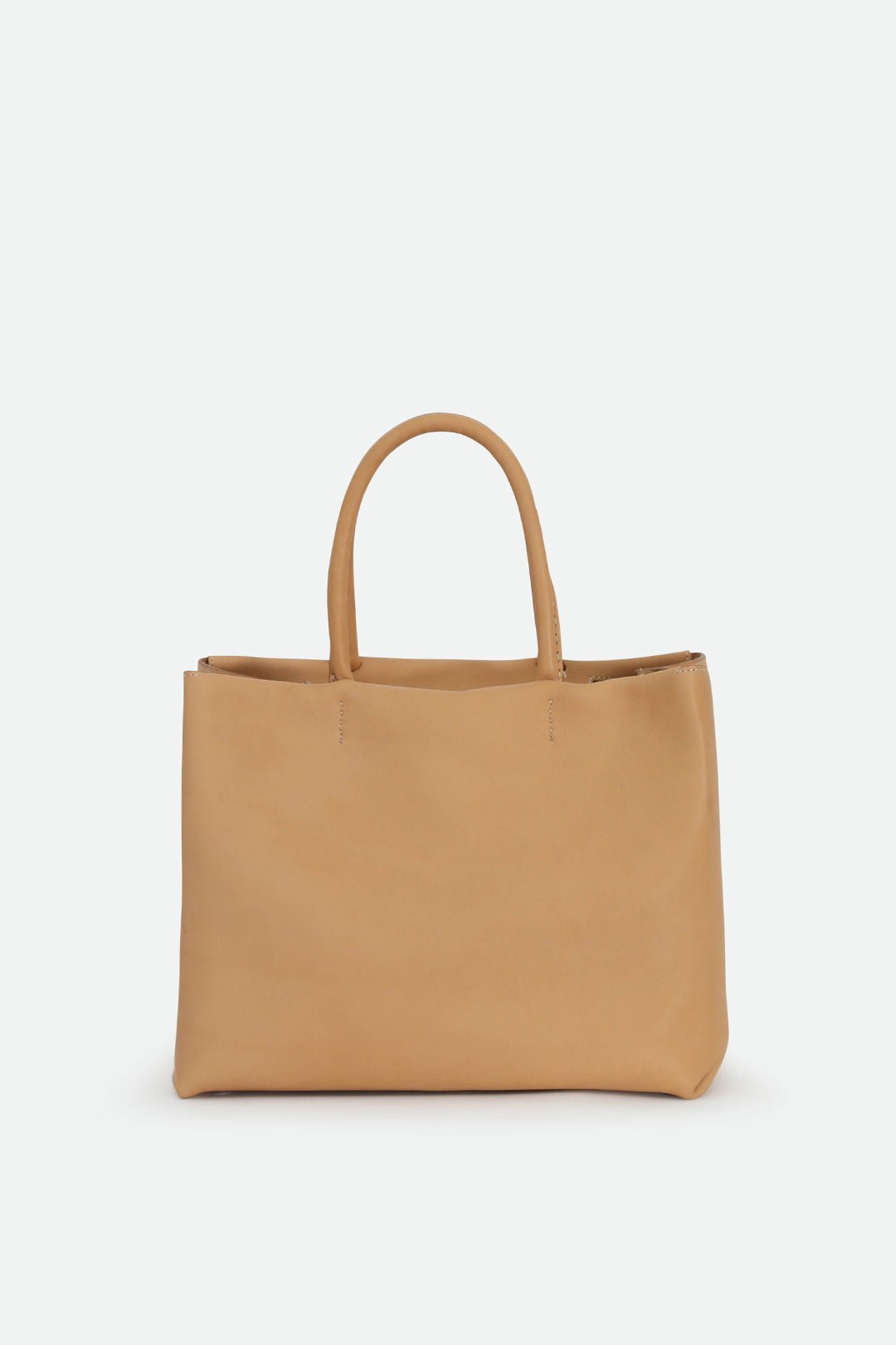 MARCEL HANDBAG IN ITALIAN LEATHER NATURAL - Jarbo