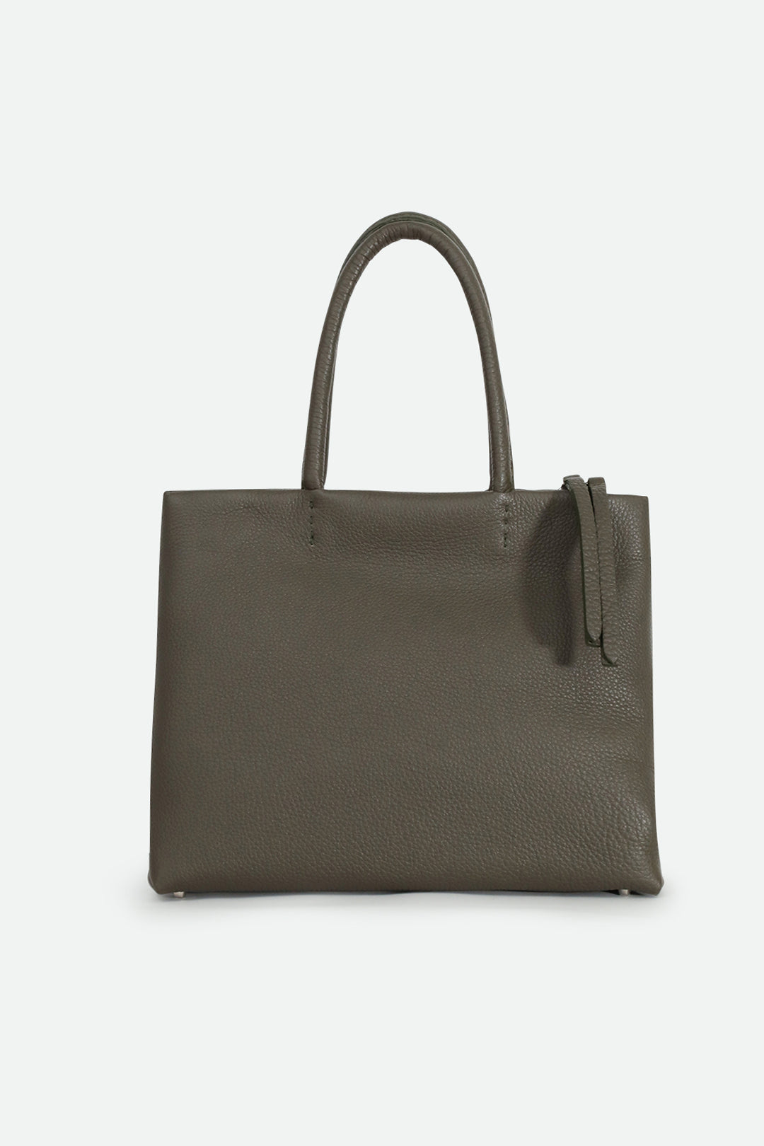 MARCEL HANDBAG IN ITALIAN LEATHER OLIVE