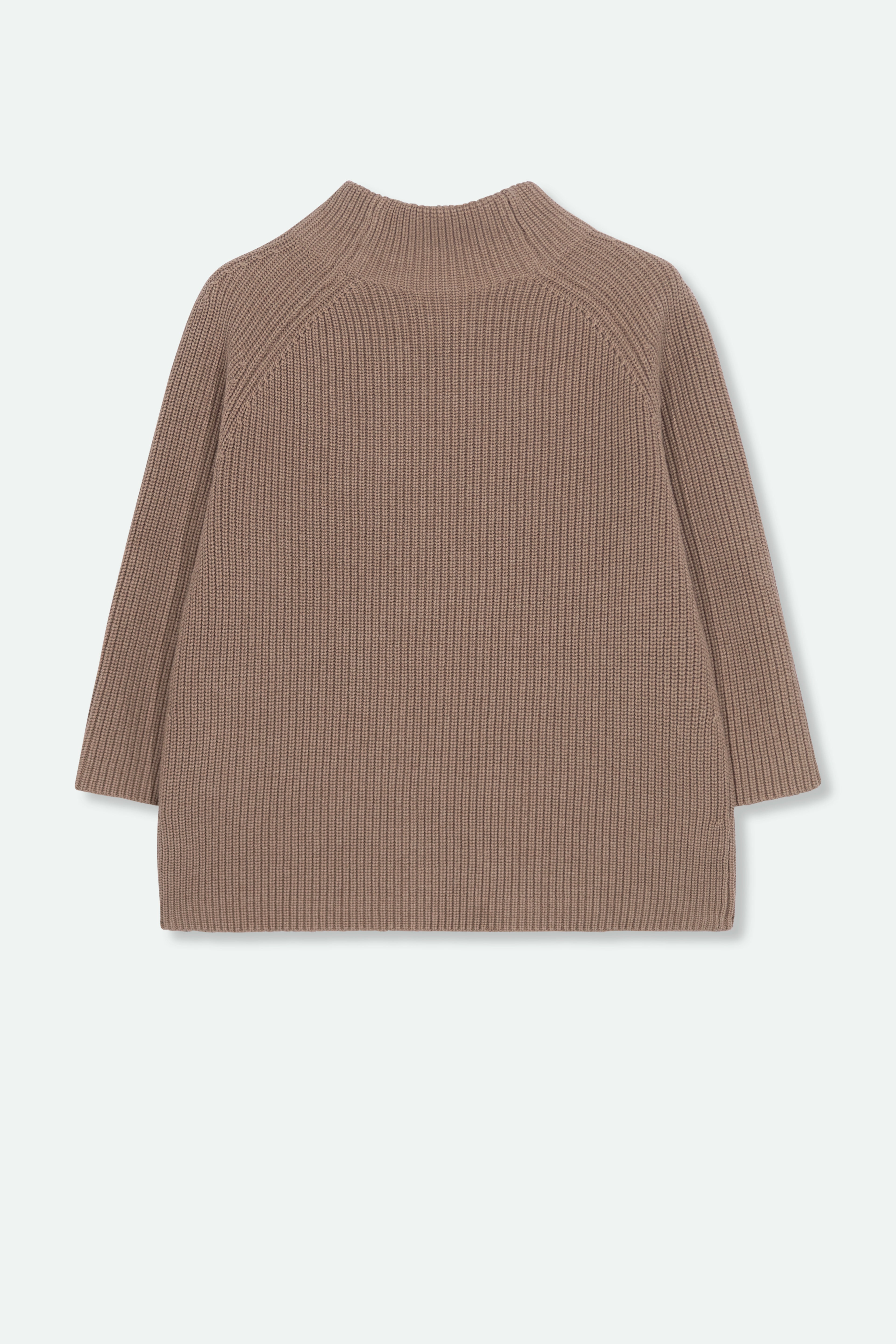 MARELLA MOCKNECK IN ITALIAN COTTON KNIT - Jarbo
