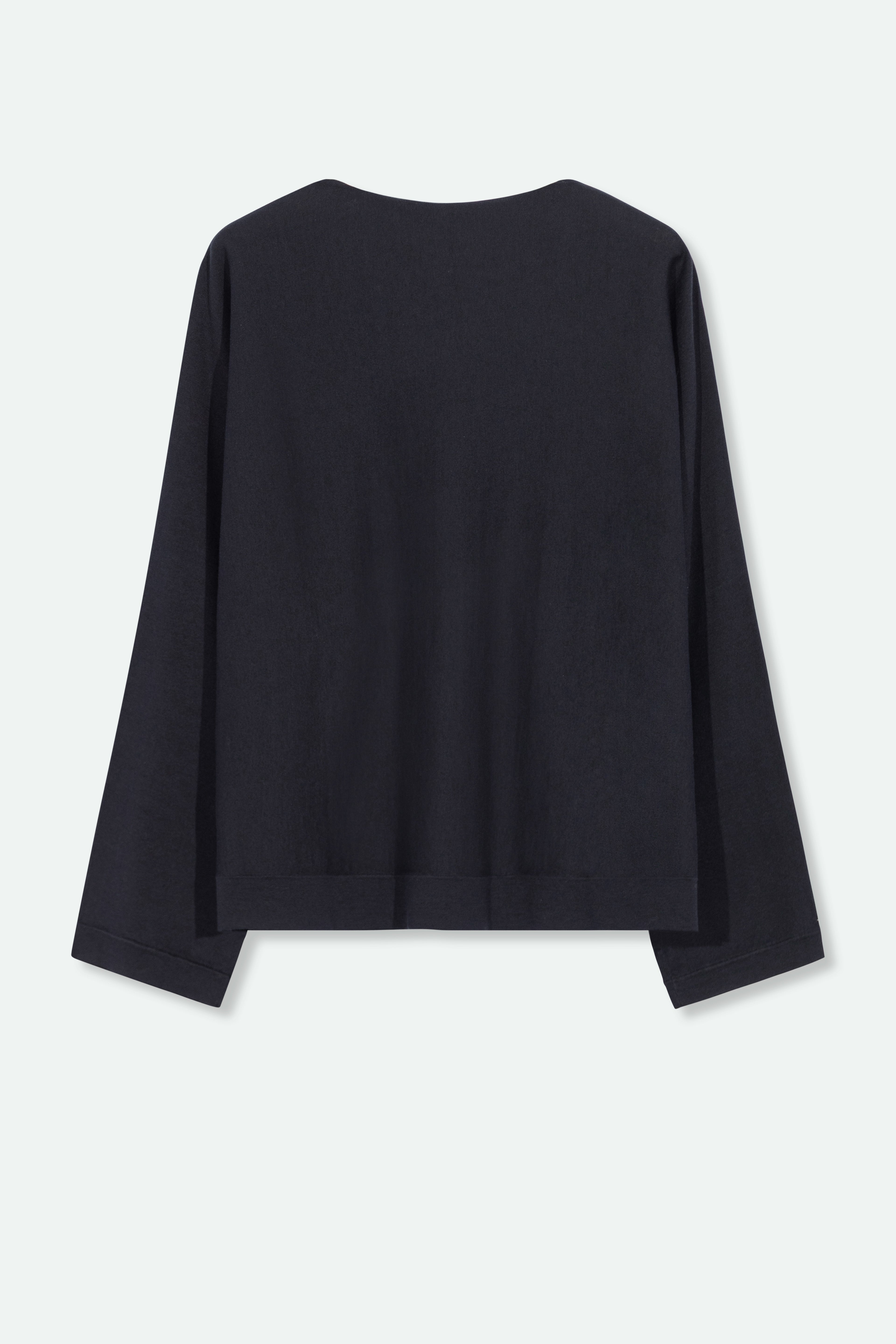 MAREN DOLMAN TOP IN FINE GAUGE ITALIAN SILK COTTON - Jarbo