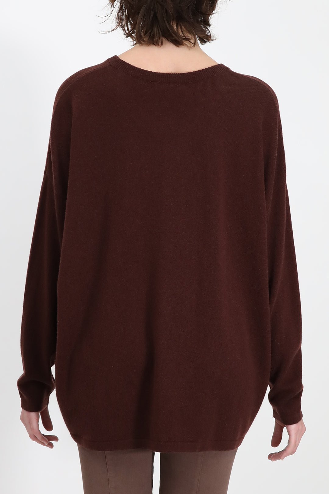 MARLOW OVERSIZED BOXY CREW IN CASHMERE BLEND - Jarbo