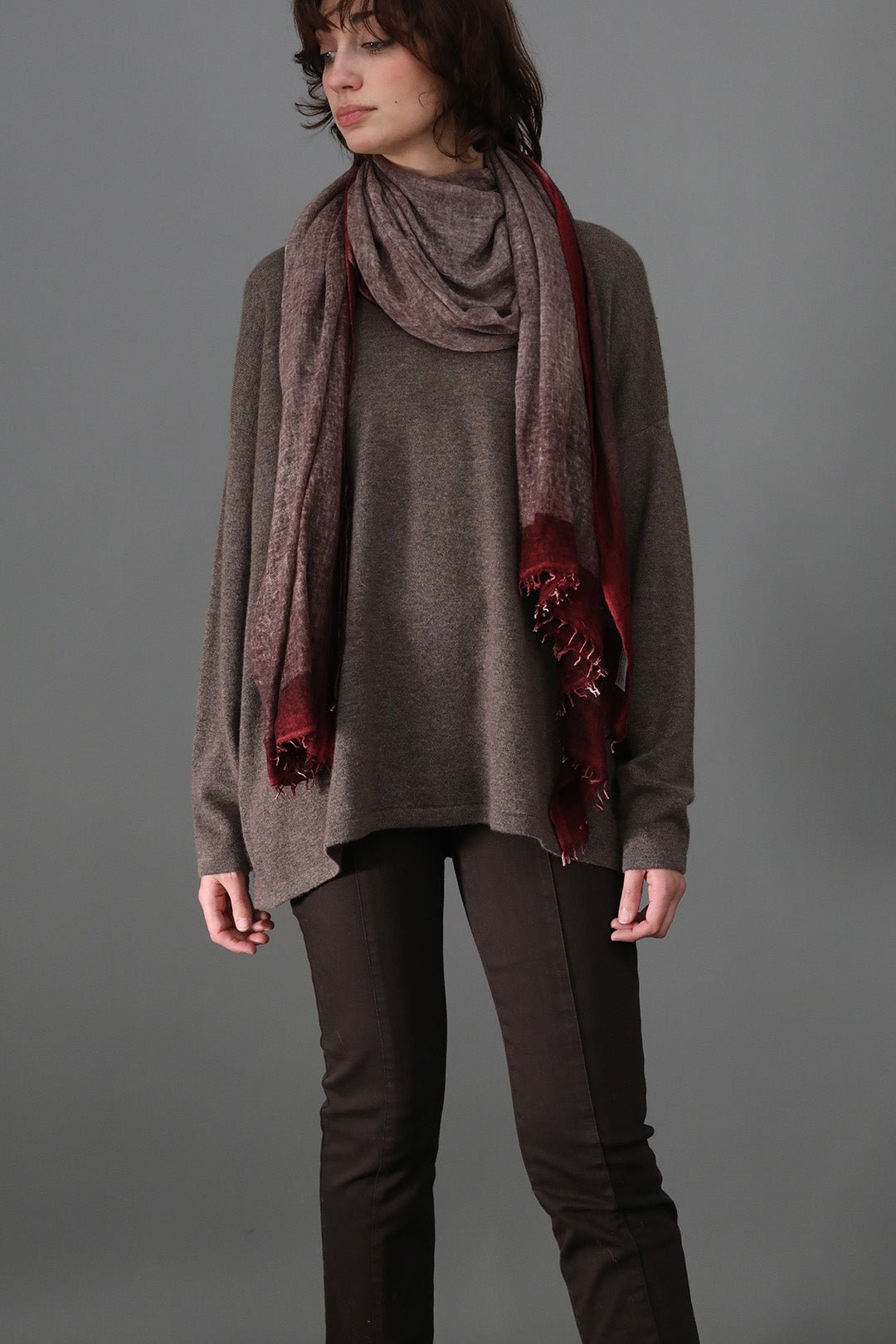 MARLOW OVERSIZED BOXY CREW IN CASHMERE BLEND - Jarbo