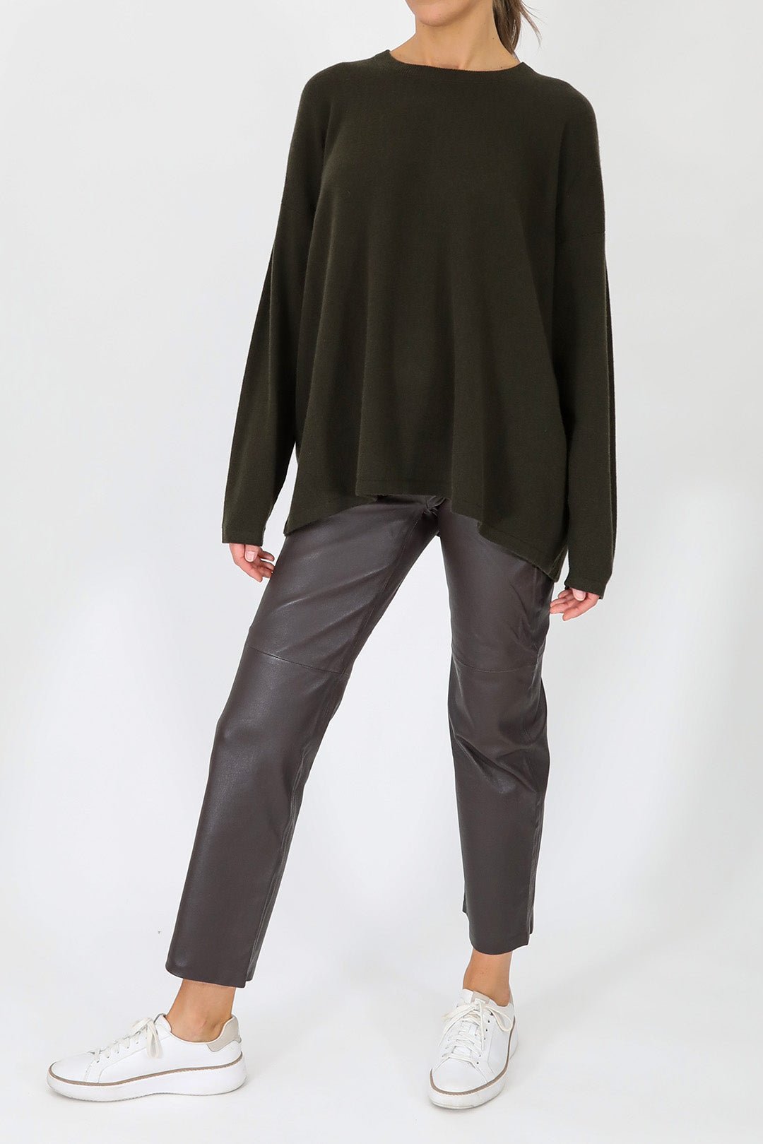 MARLOW OVERSIZED BOXY CREW IN CASHMERE BLEND - Jarbo