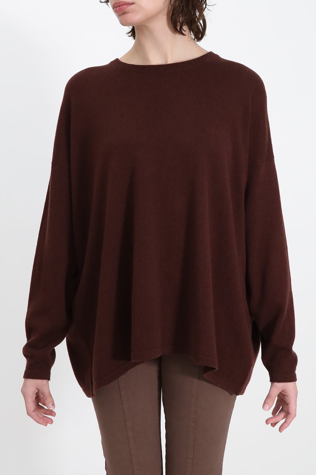 MARLOW OVERSIZED BOXY CREW IN CASHMERE BLEND - Jarbo