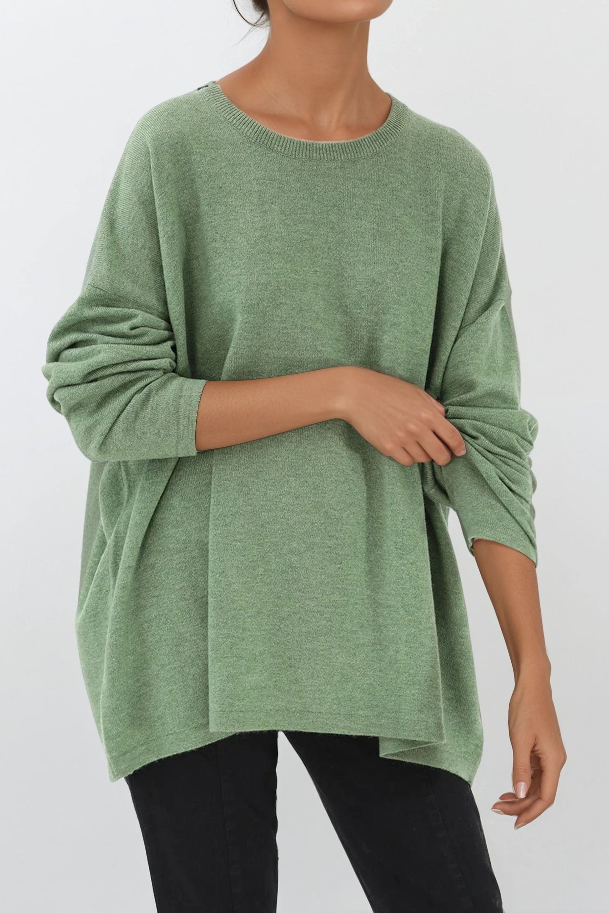 MARLOW OVERSIZED BOXY CREW IN CASHMERE BLEND