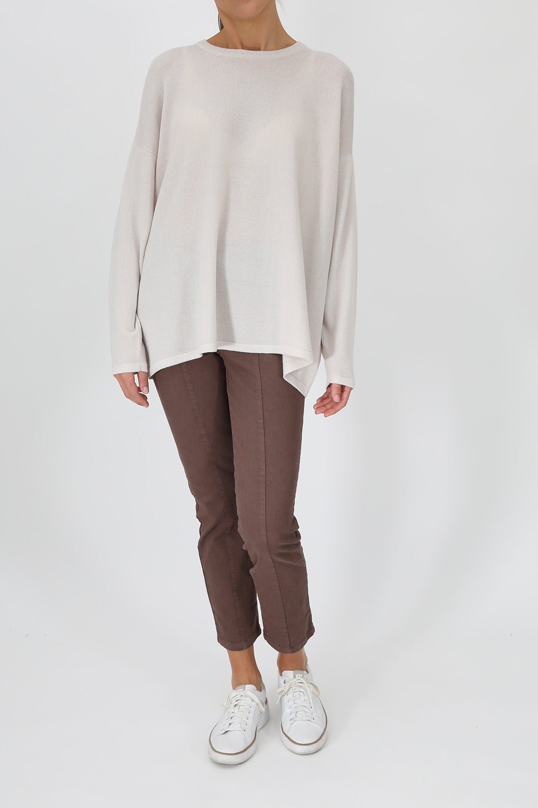 MARLOW OVERSIZED BOXY CREW IN CASHMERE BLEND - Jarbo