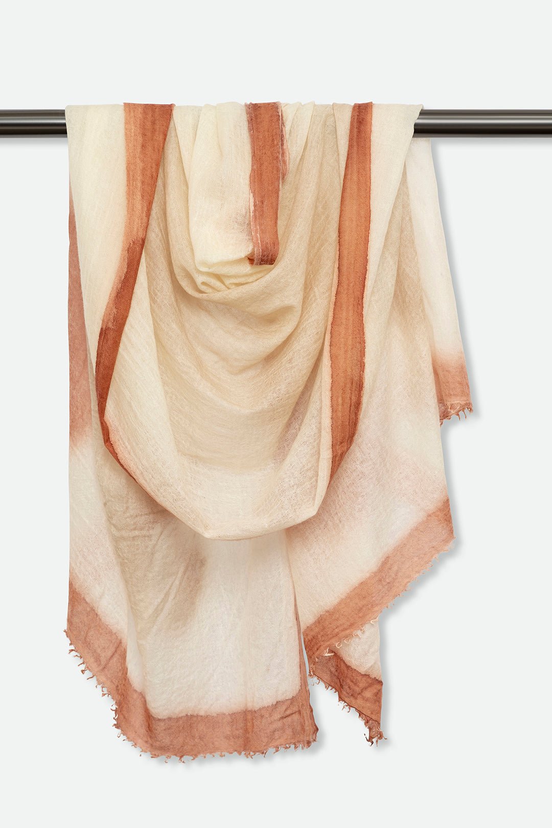 MELOR PECAN SCARF IN HAND DYED CASHMERE - Jarbo