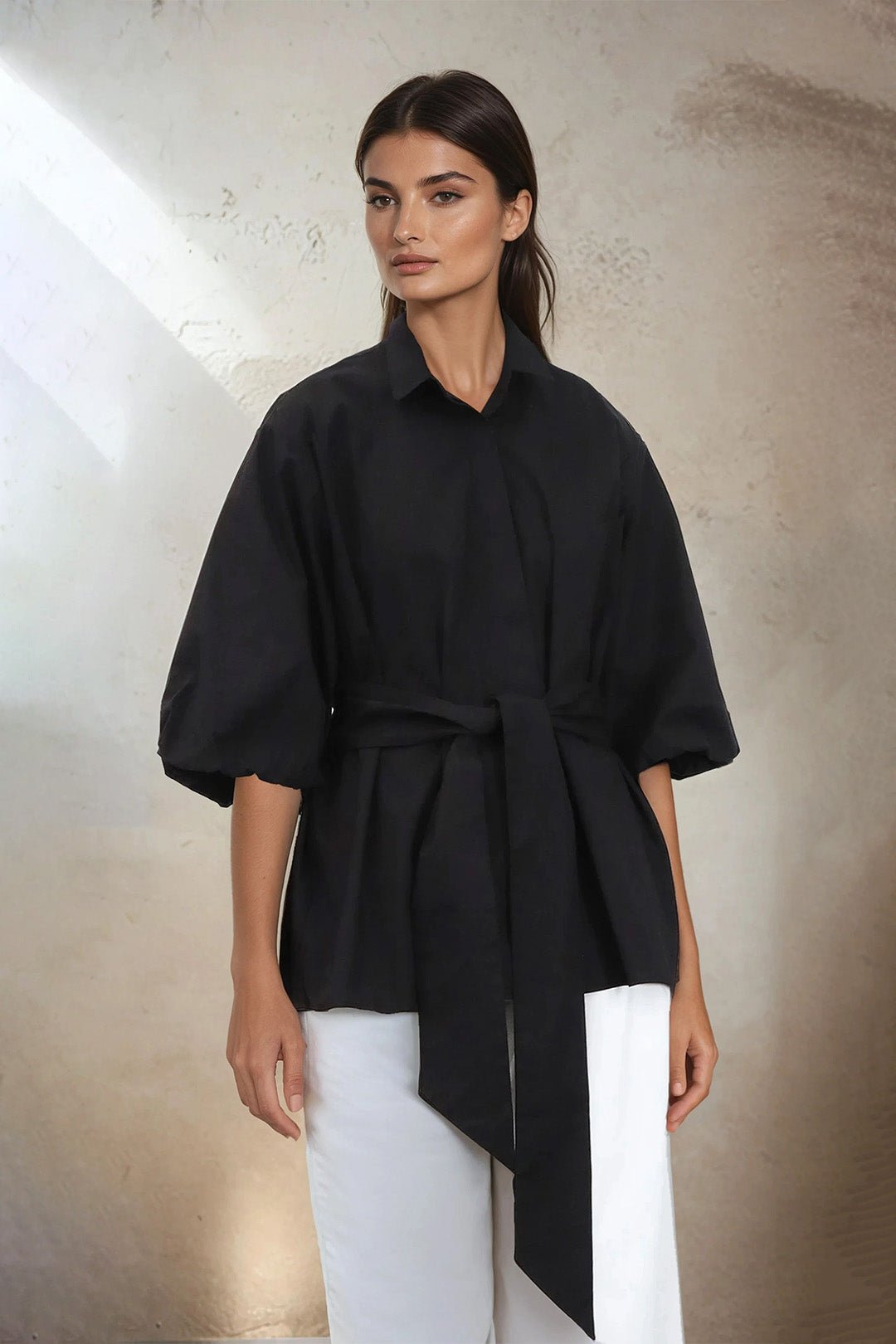 MIA SHIRT IN ITALIAN COTTON - Jarbo
