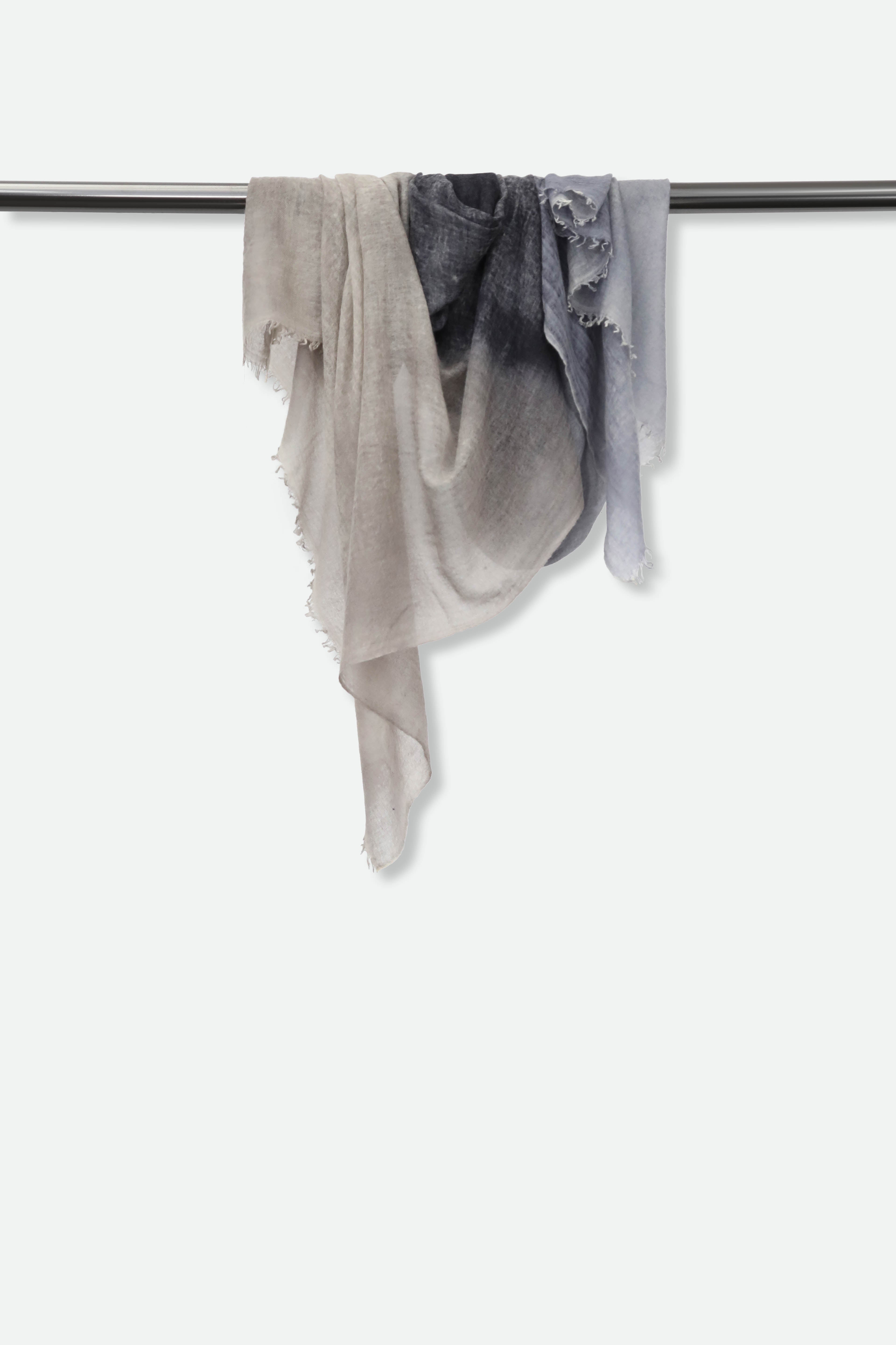 MIDGREY SCARF IN HAND DYED CASHMERE - Jarbo