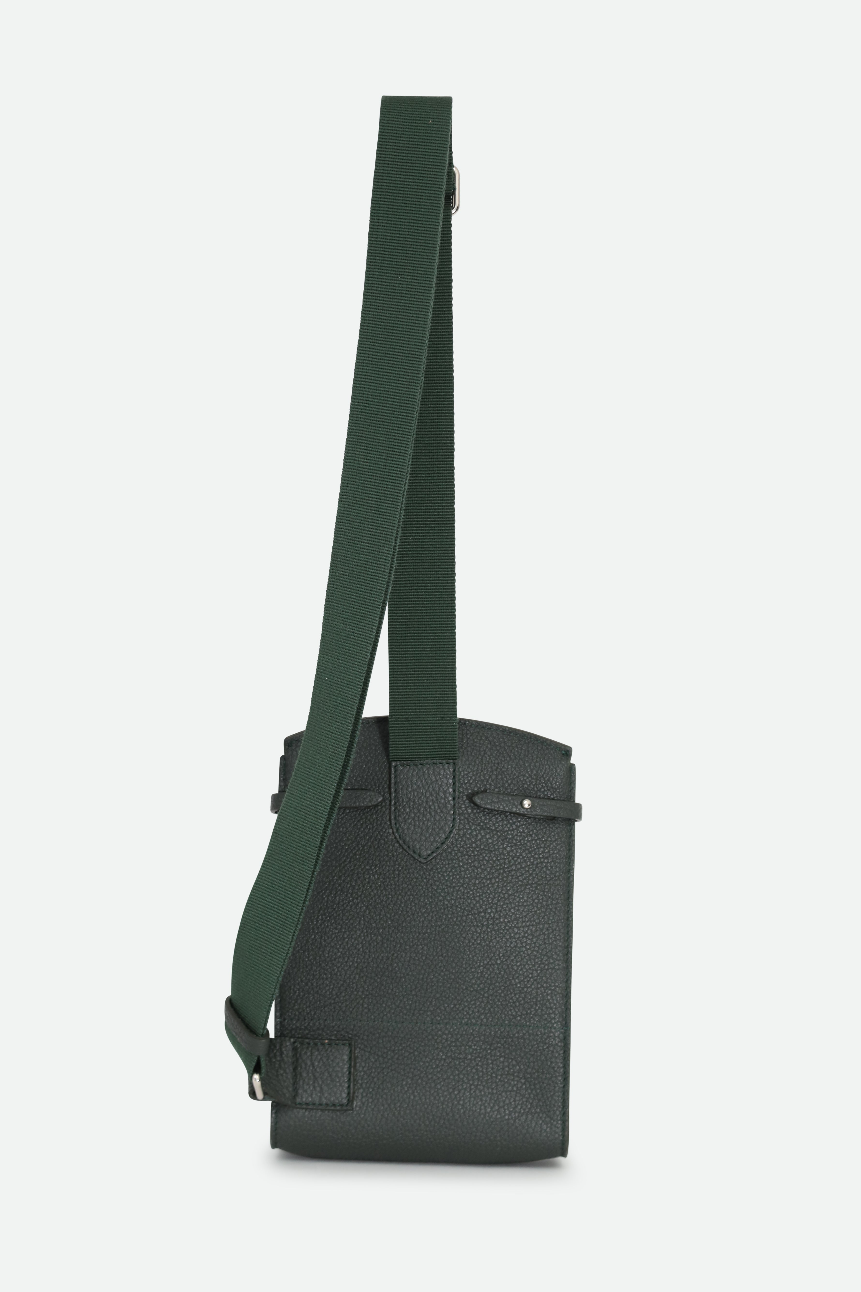 MONZA ITALIAN LEATHER CROSSBODY BAG FOREST - Jarbo