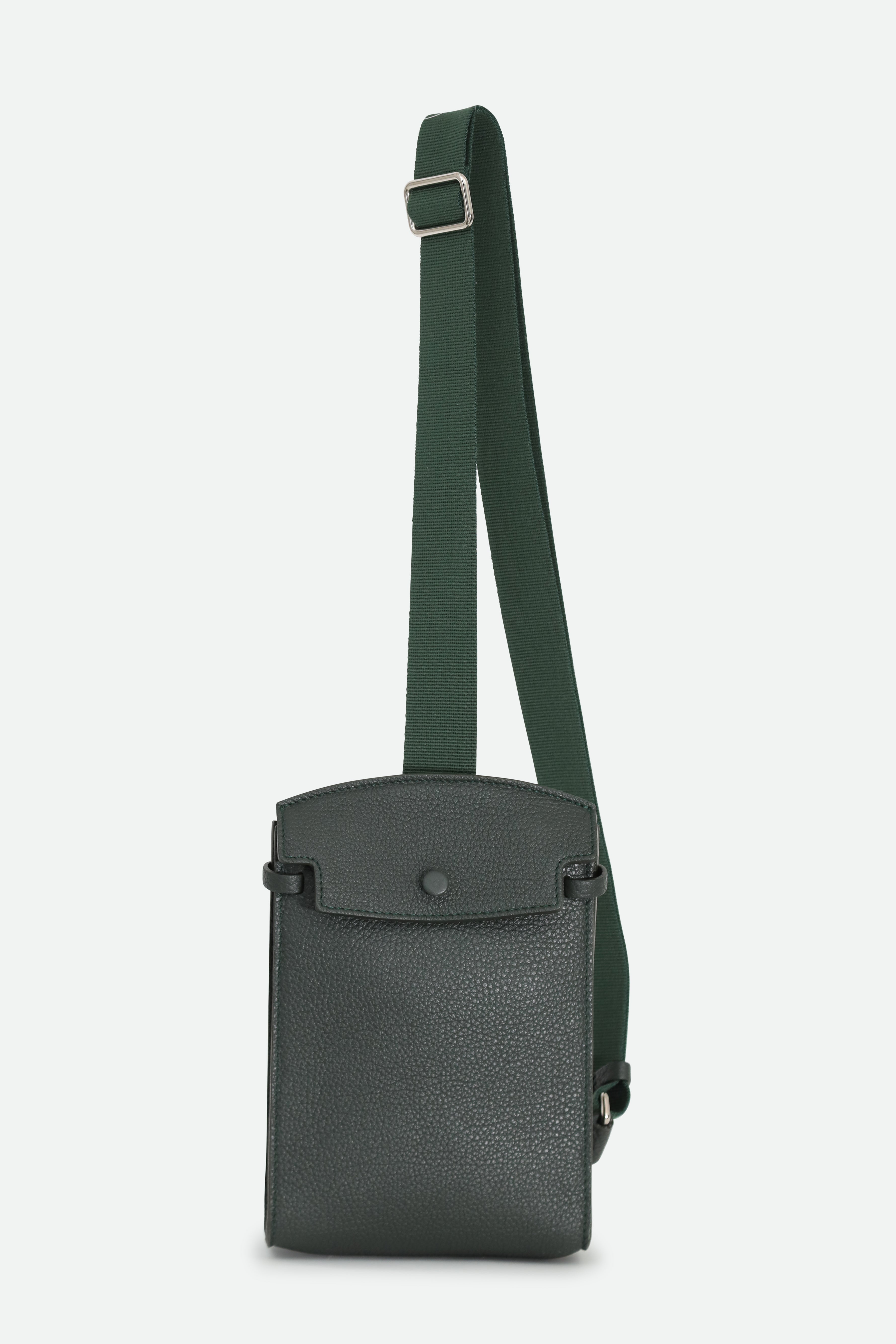 MONZA ITALIAN LEATHER CROSSBODY BAG FOREST - Jarbo