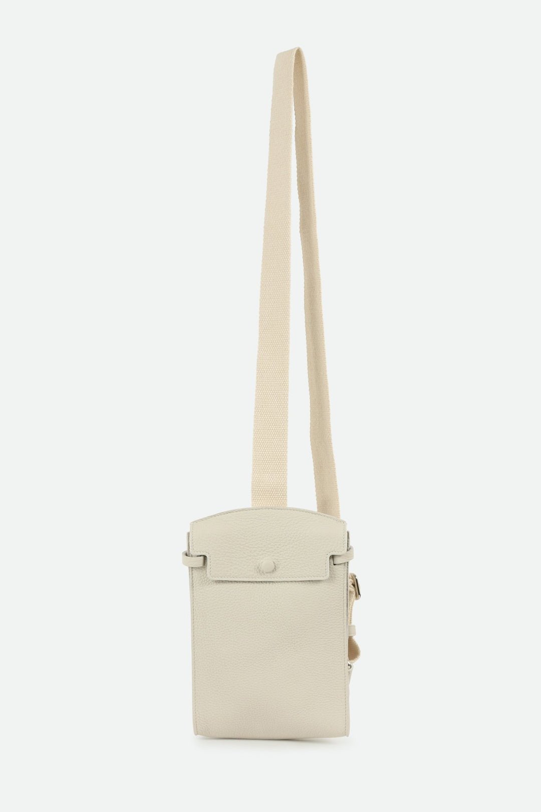 MONZA ITALIAN LEATHER CROSSBODY BUTTER WHITE - Jarbo