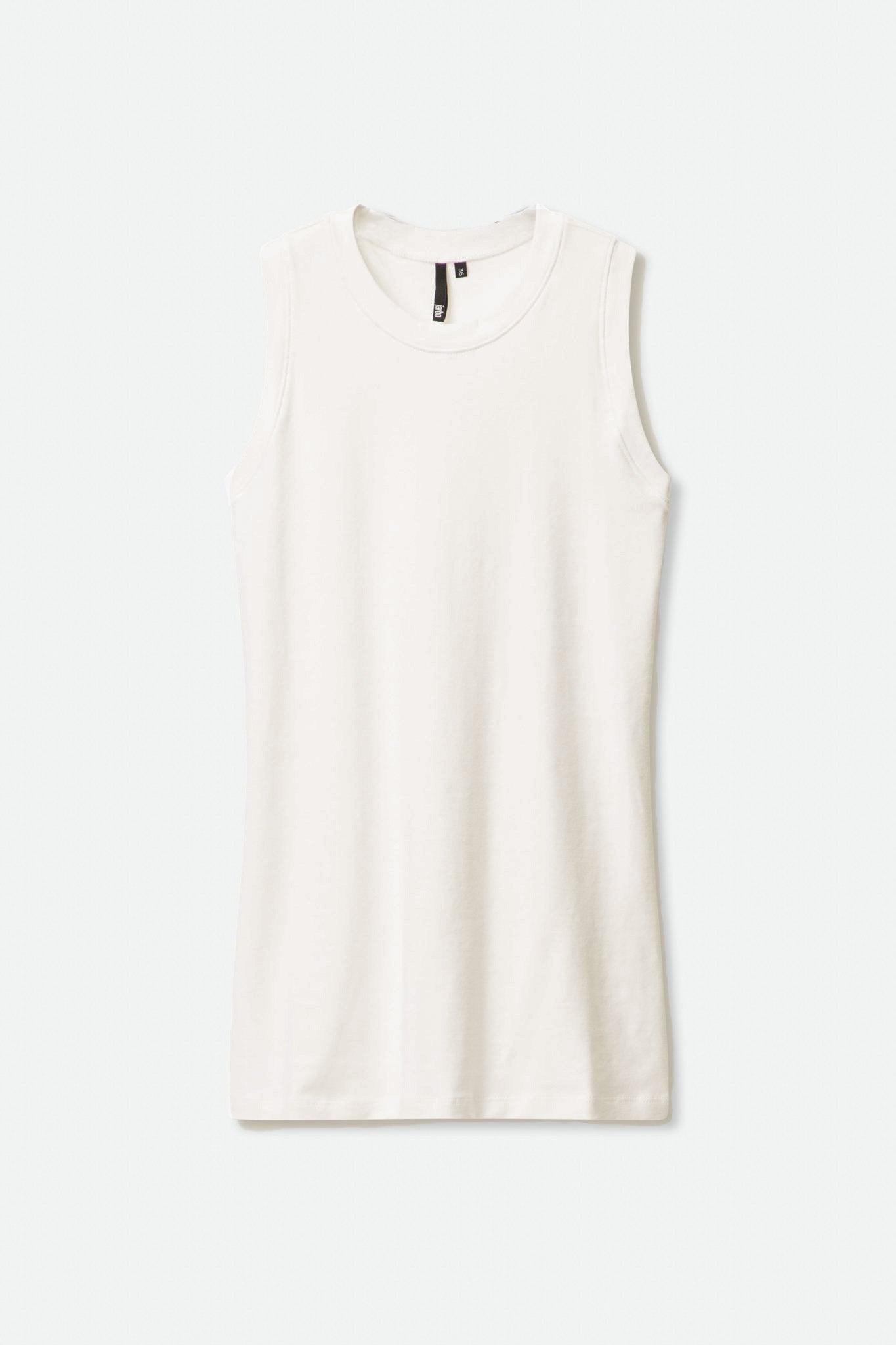 MUSCLE TANK IN PIMA COTTON STRETCH CREME