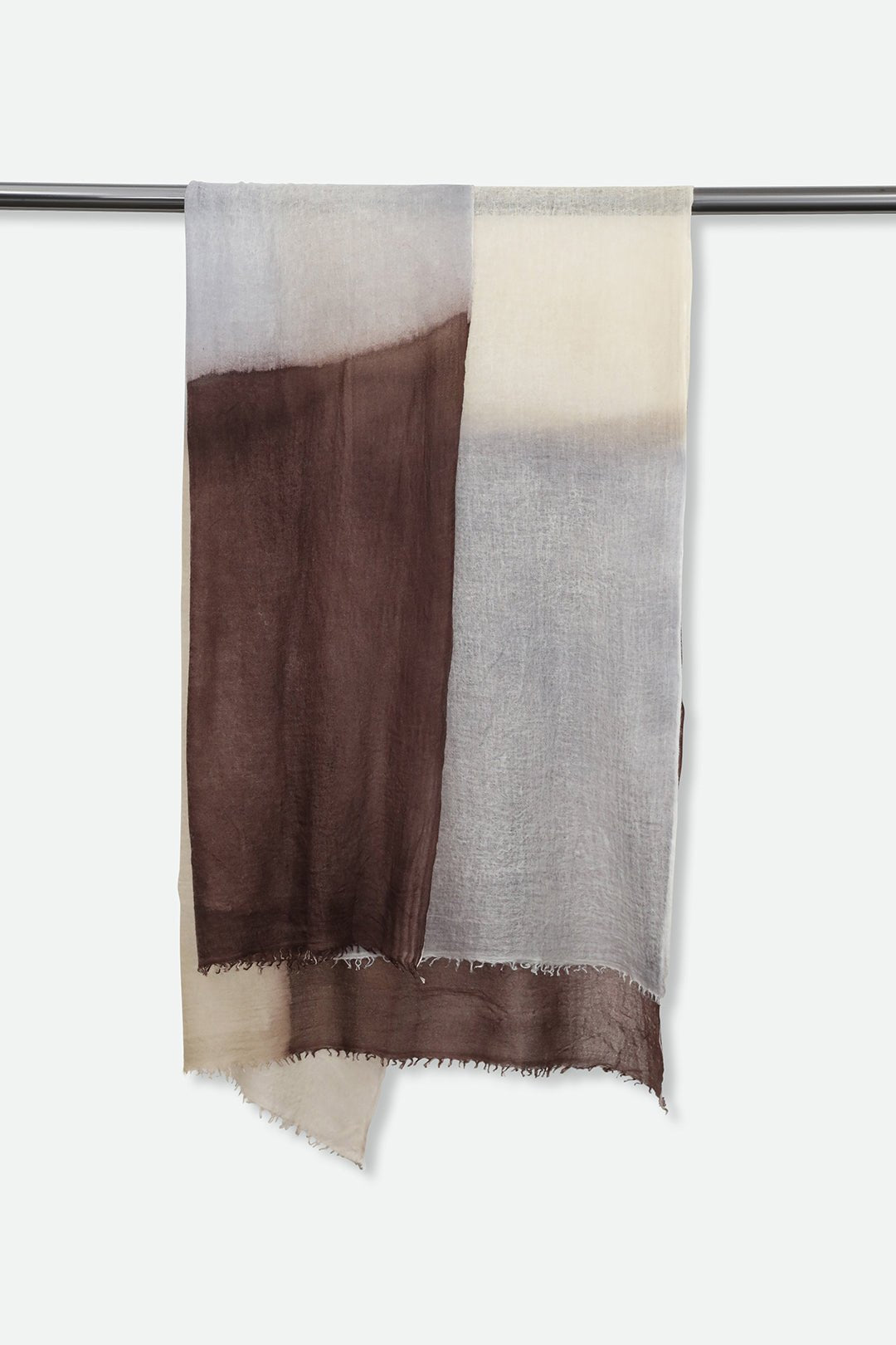 NATURAL GOLD SCARF IN HAND DYED CASHMERE - Jarbo