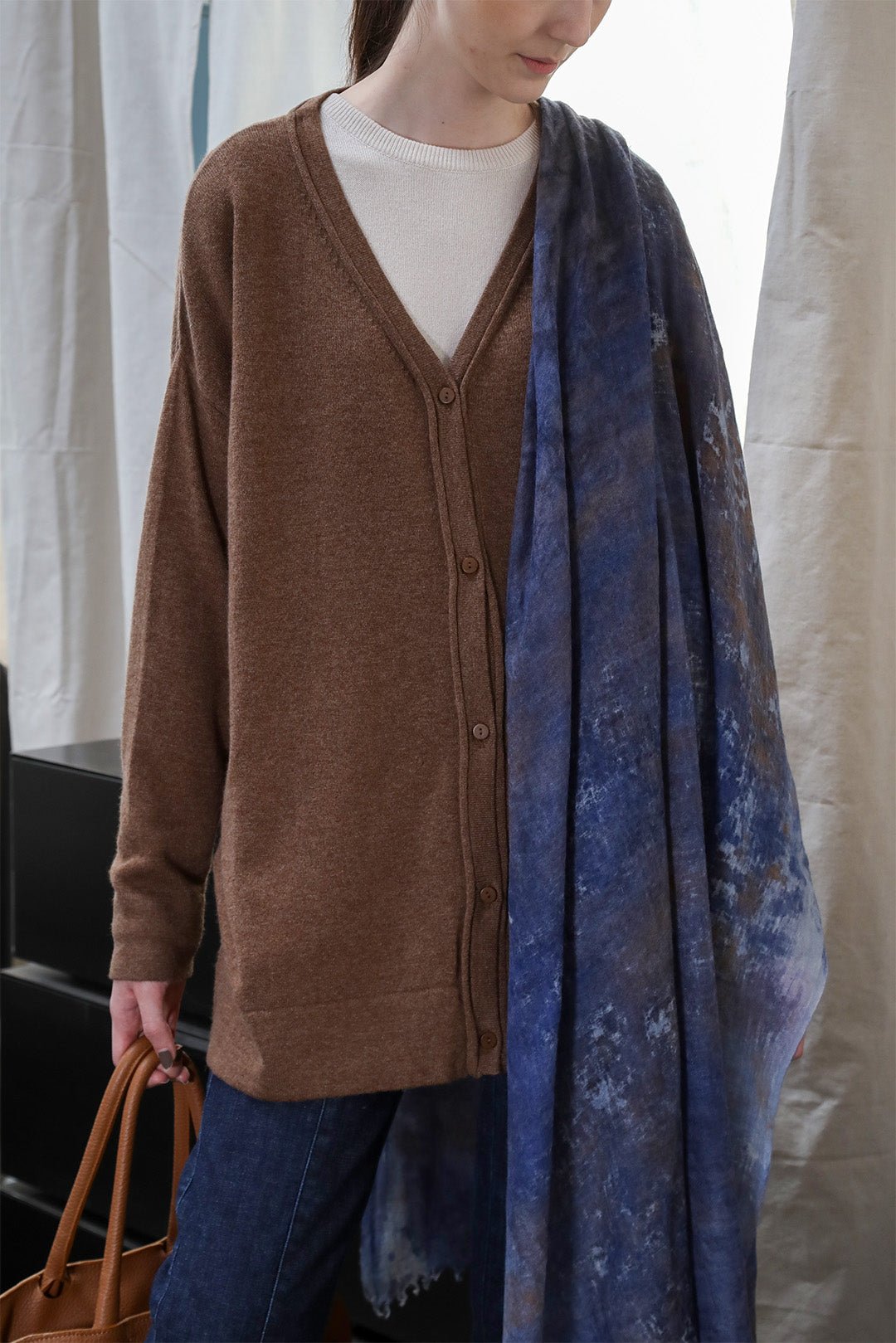 NELS BOYFRIEND CARDIGAN IN CASHMERE BLEND - Jarbo