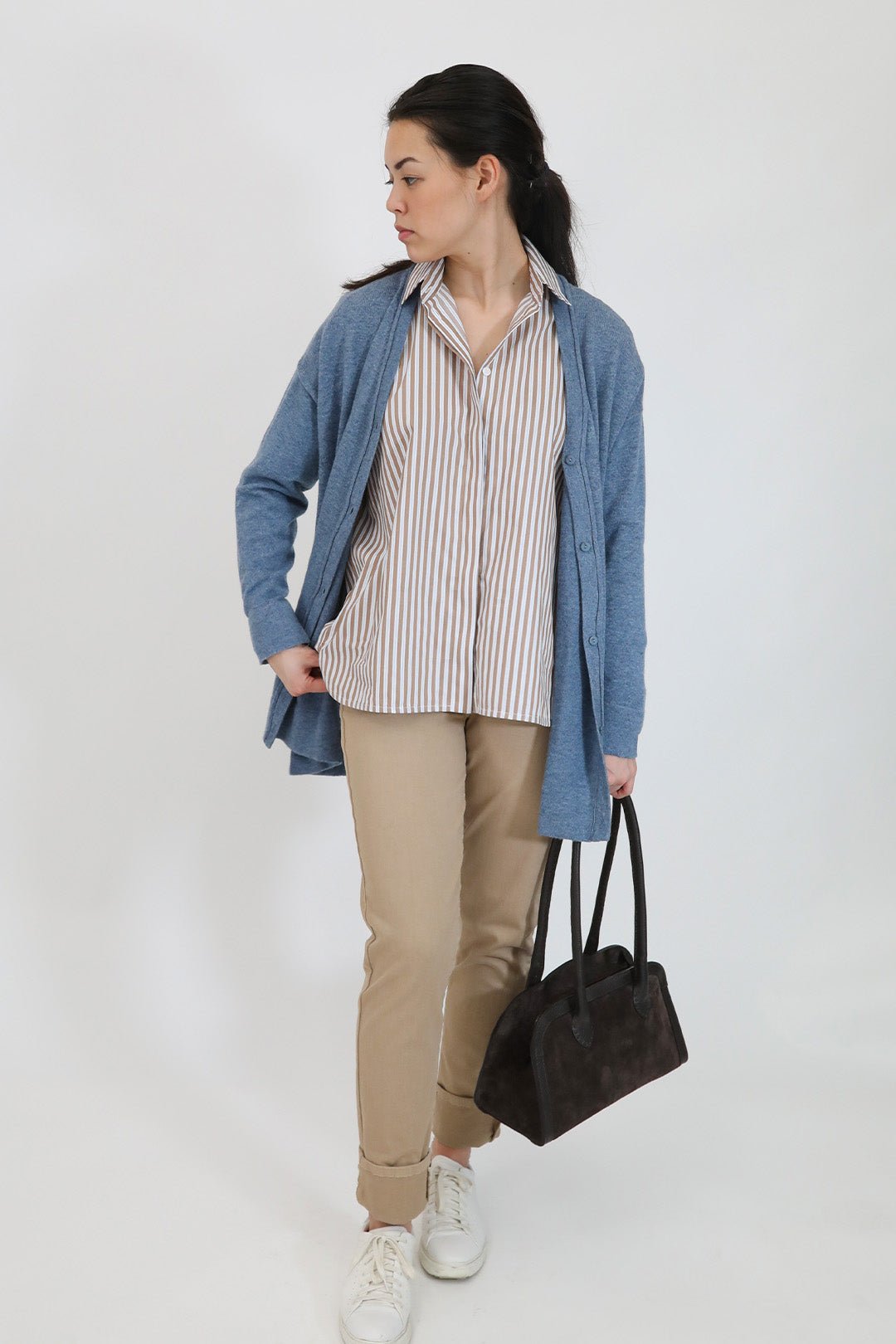 NELS BOYFRIEND CARDIGAN IN CASHMERE BLEND - Jarbo