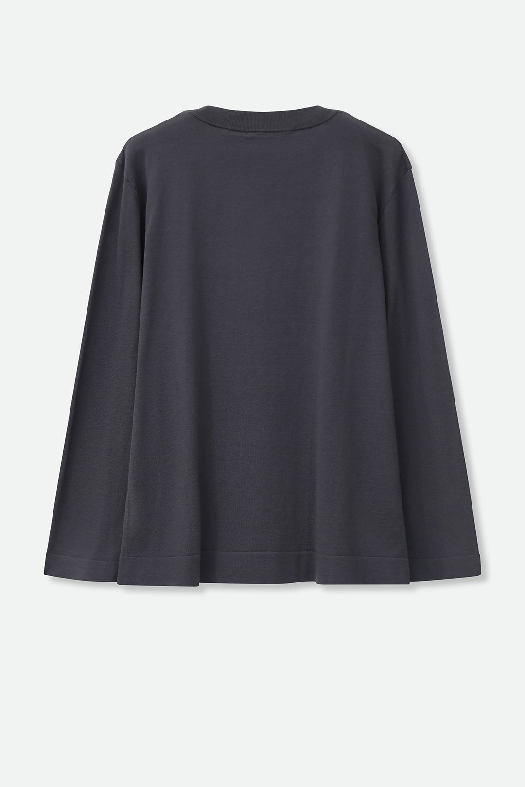 NICO LONG SLEEVE CREW IN FINE GAUGE ITALIAN SILK COTTON - Jarbo