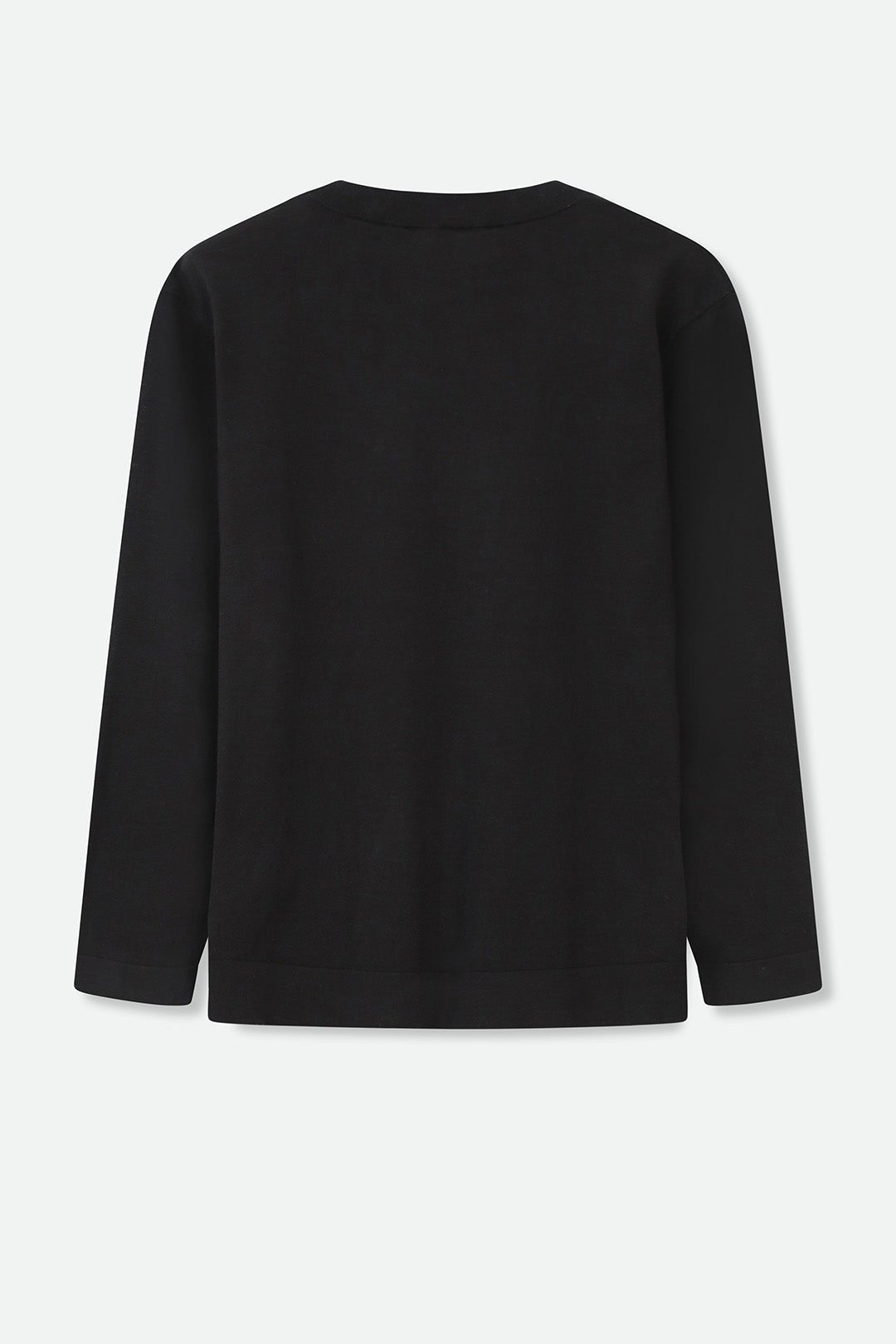 NICO LONG SLEEVE CREW IN FINE GAUGE ITALIAN SILK COTTON - Jarbo