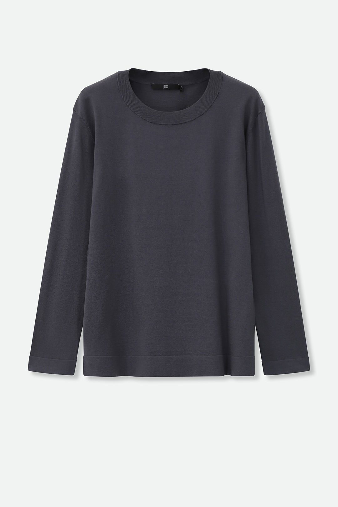 NICO LONG SLEEVE CREW IN FINE GAUGE ITALIAN SILK COTTON - Jarbo