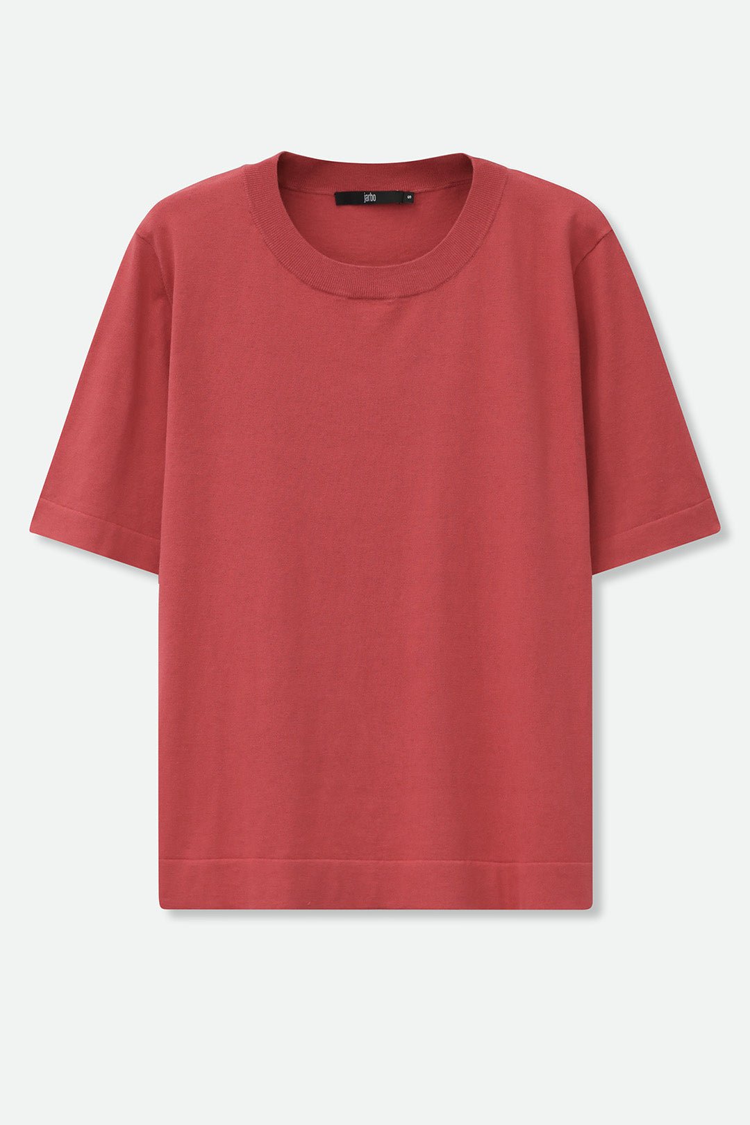 NICO TENNIS ELBOW SLEEVE CREW IN FINE GAUGE ITALIAN SILK COTTON - Jarbo