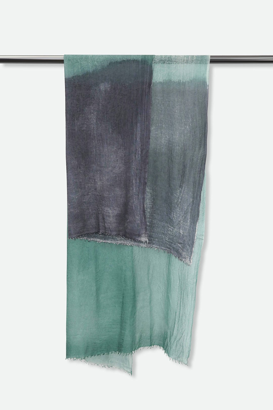 NIGHT MINT SCARF IN HAND DYED CASHMERE - Jarbo