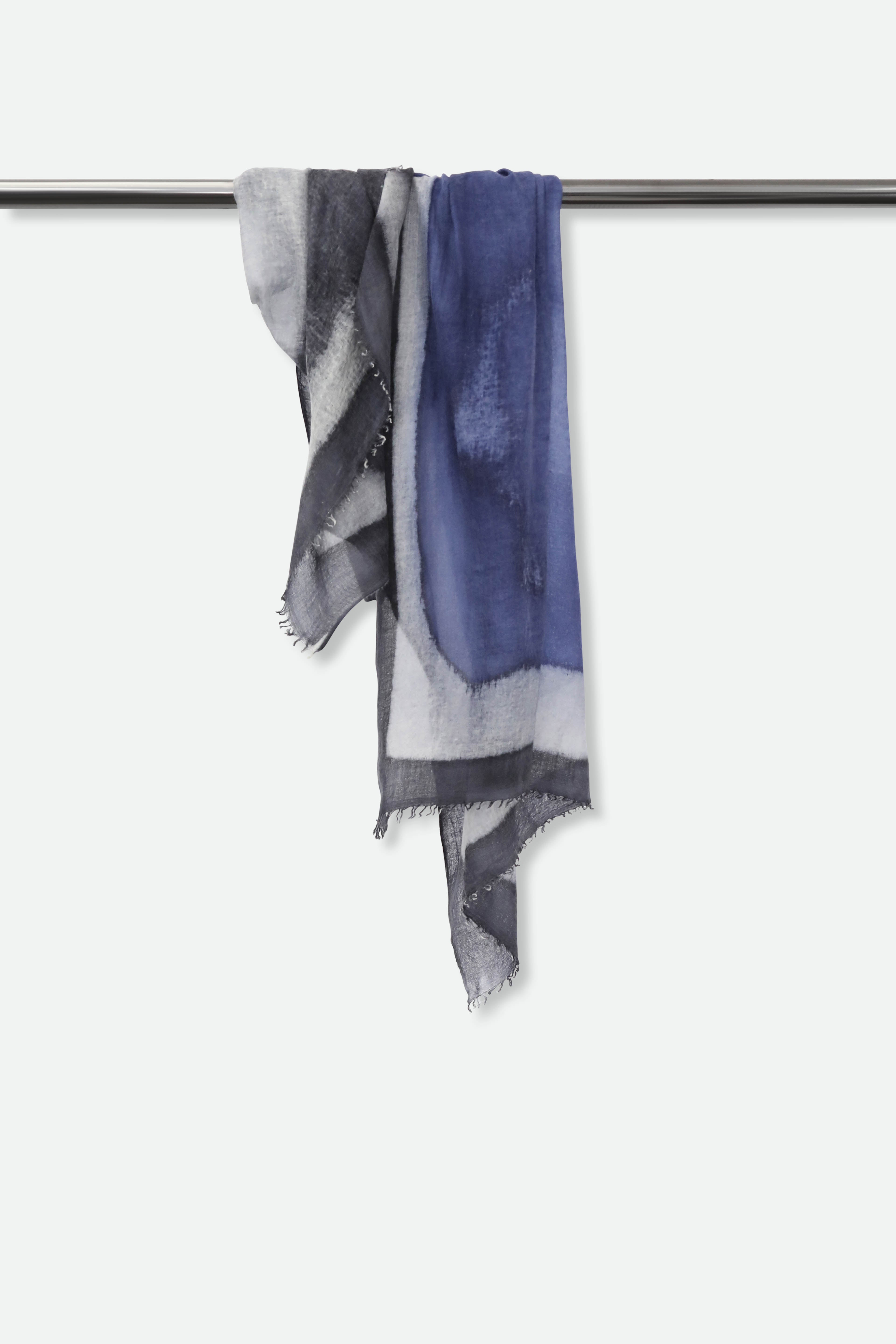 NORDIC CITY SCARF IN HAND DYED CASHMERE - Jarbo