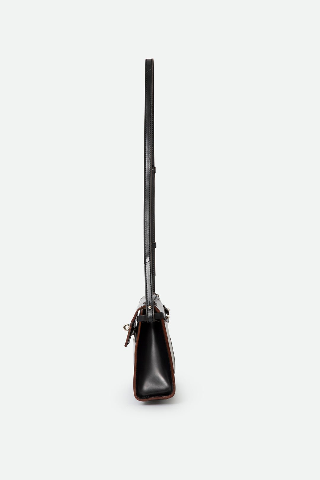 O'HARA HANDBAG IN CORDOVAN LEATHER BLACK - Jarbo
