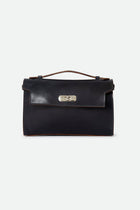 O'HARA HANDBAG IN CORDOVAN LEATHER NAVY