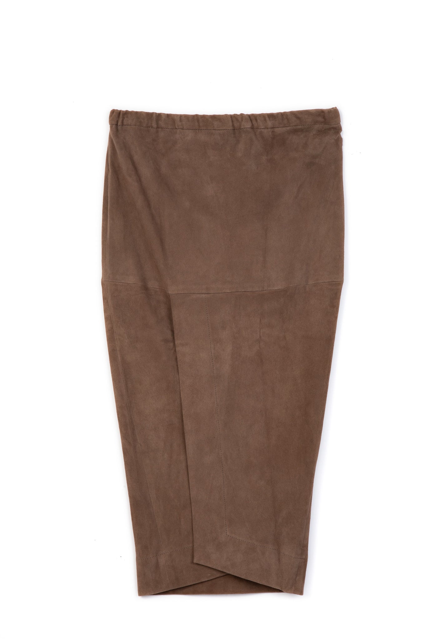 OLIVIA LONG PULL ON SKIRT IN STRETCH SUEDE - Jarbo
