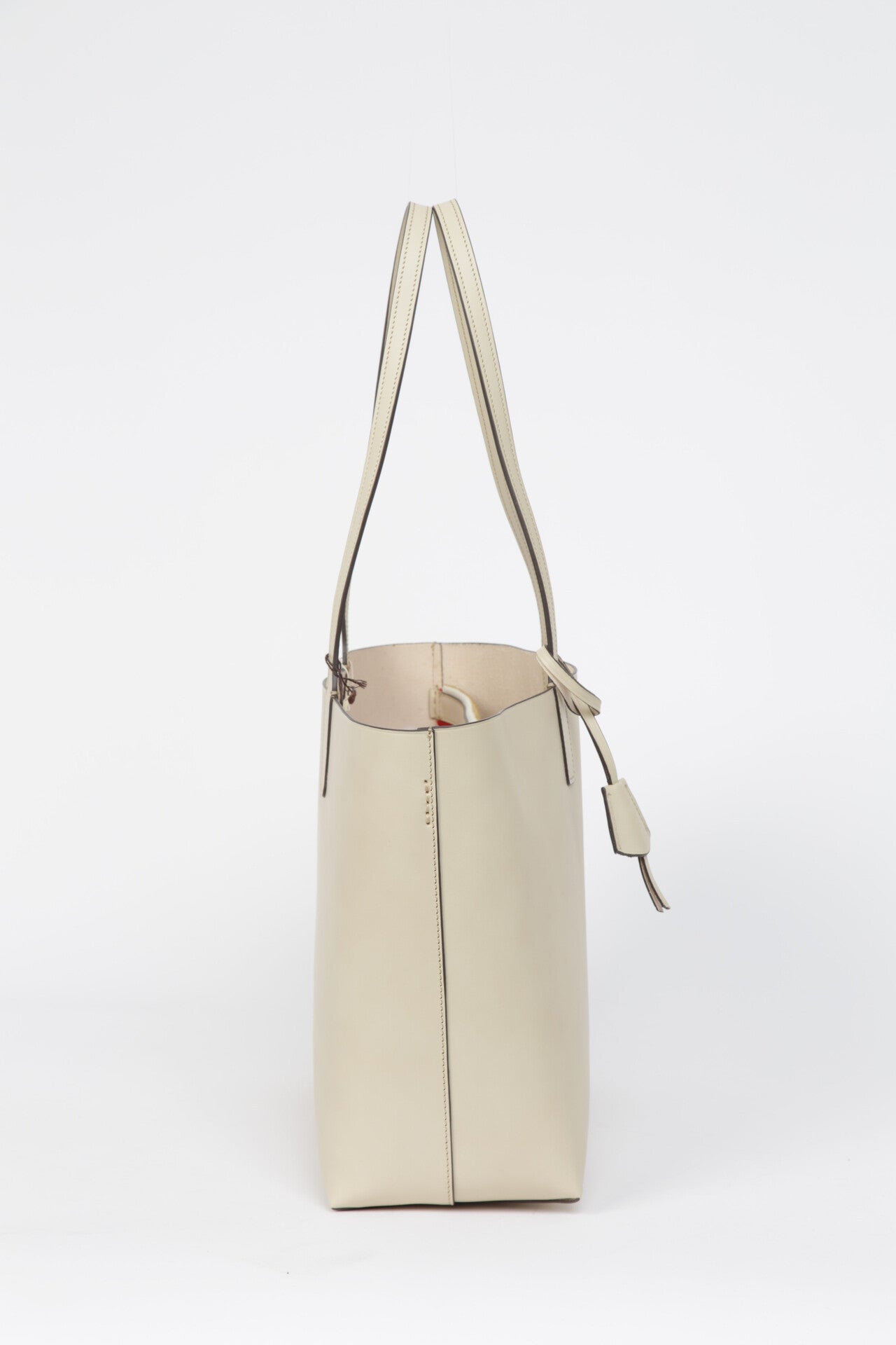 OSSO TOTE IN OFF - WHITE LEATHER - Jarbo