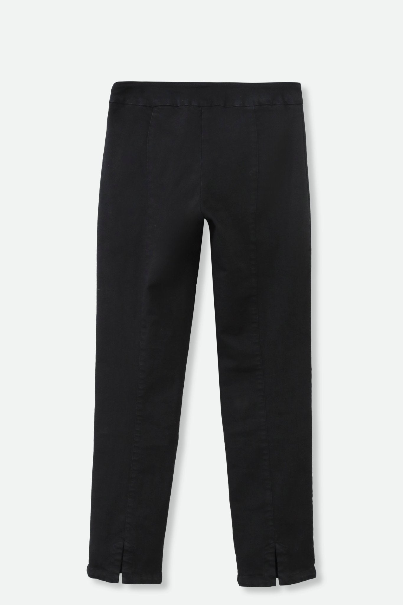 PALLAS BACK SLIT BLACK DENIM PANT