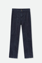 PALLAS DENIM PANT WITH BUTTON FLY IN ORGANIC ITALIAN COTTON STRETCH