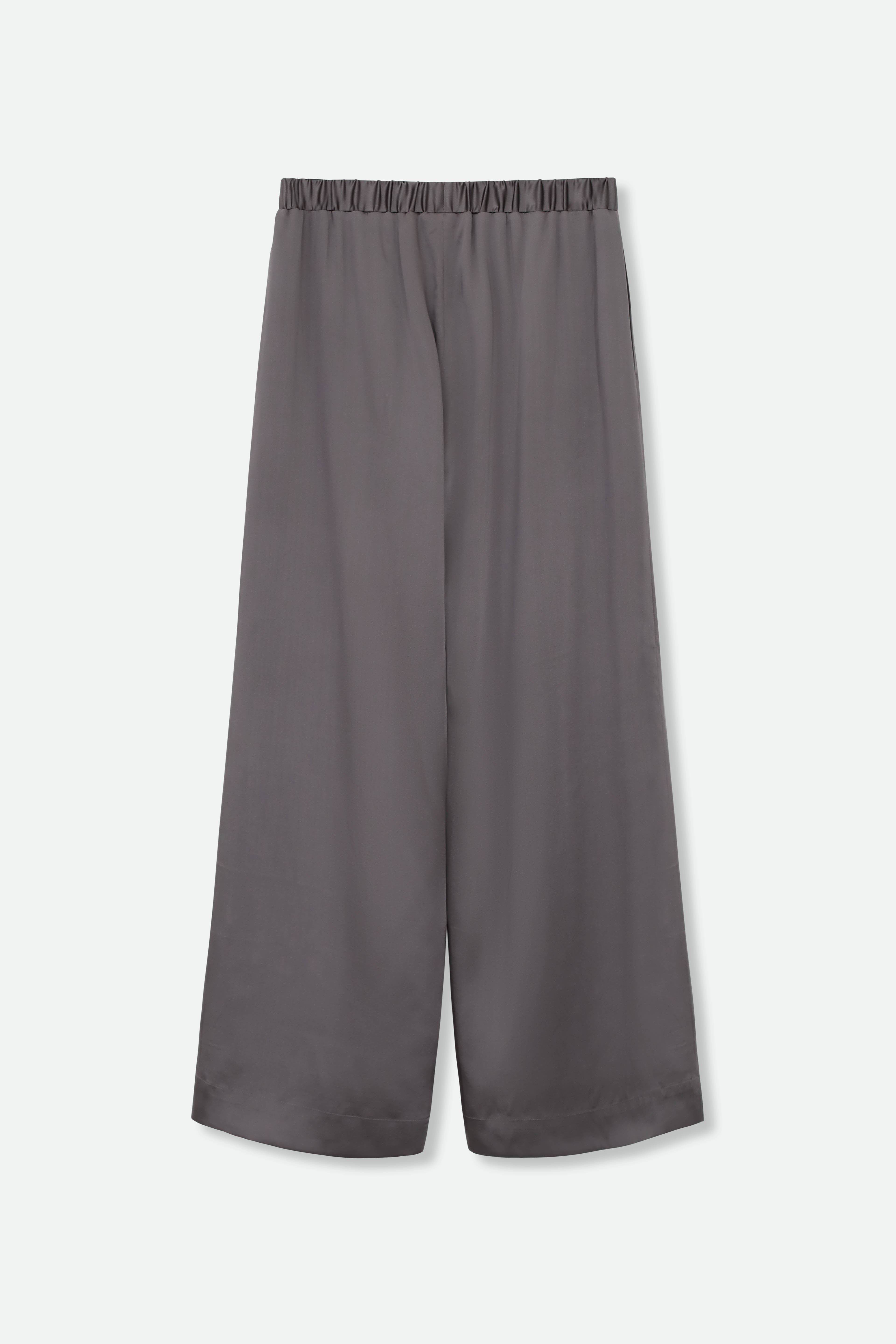 PALMETTO PANT IN GARMENT DYED SILK CHARMEUSE - Jarbo