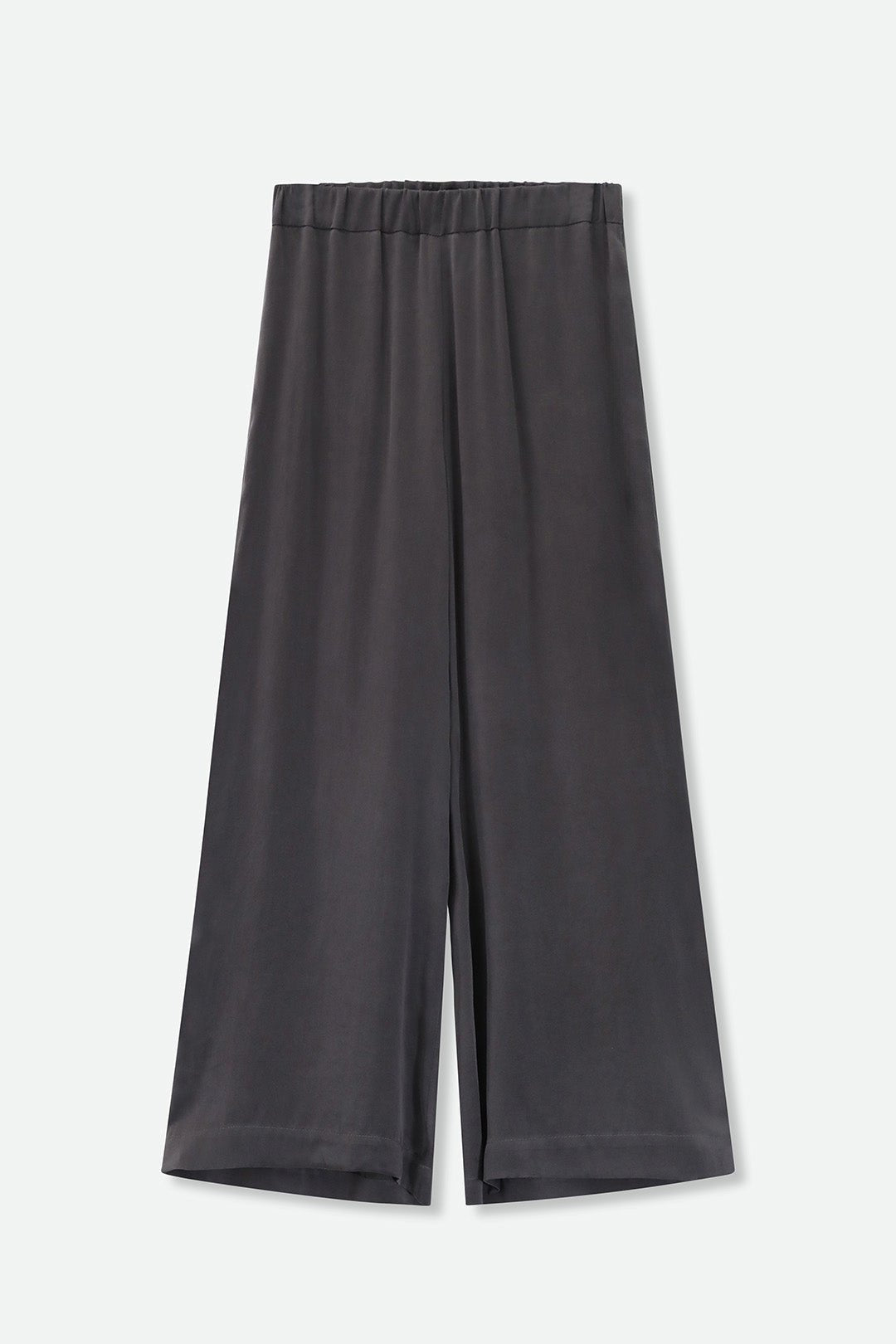 PALMETTO WIDE LEG PANT IN GARMENT-DYED SILK CHARMEUSE - Jarbo