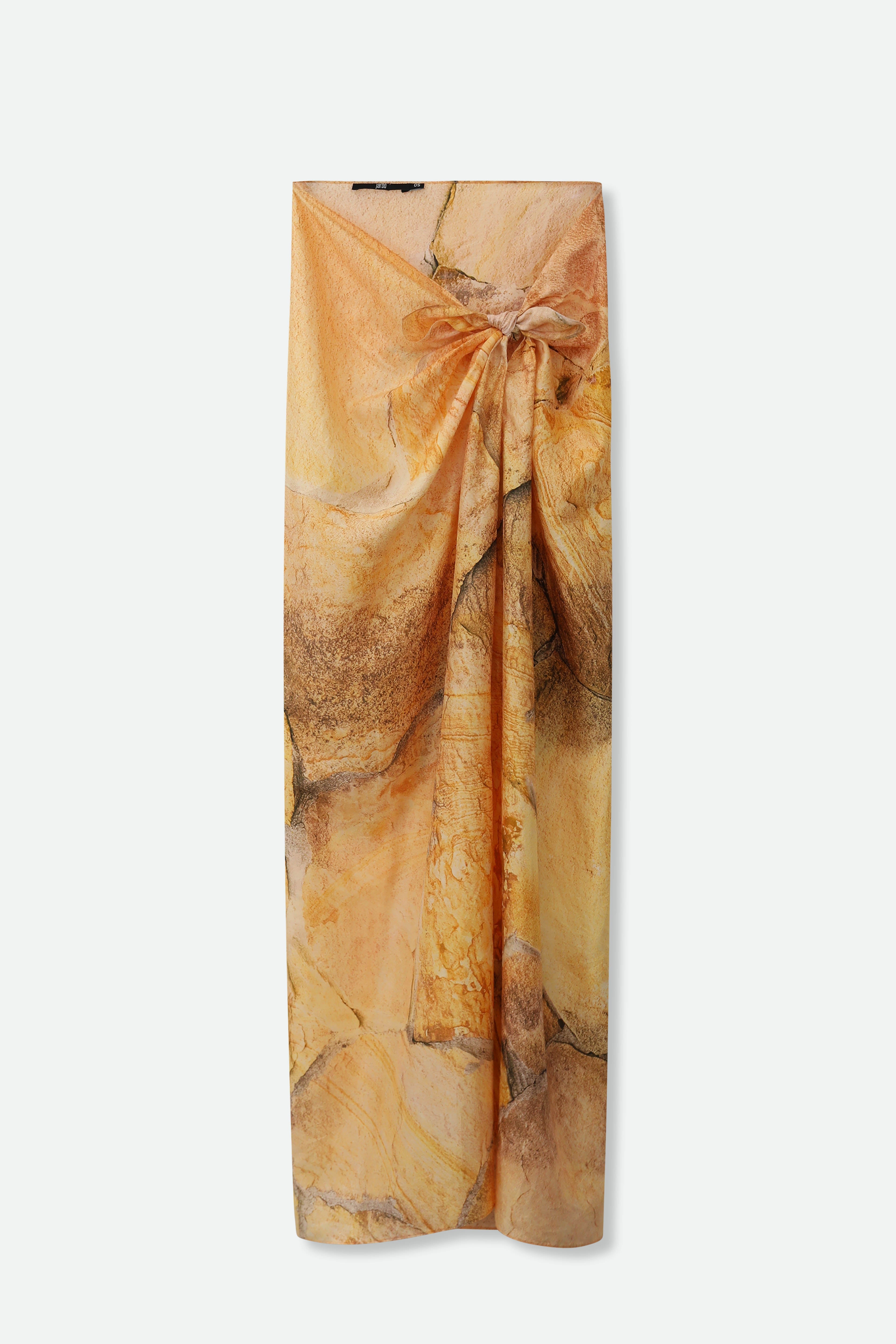 PAREO IN HAND - DYED SILK IN GOLD SAND - Jarbo