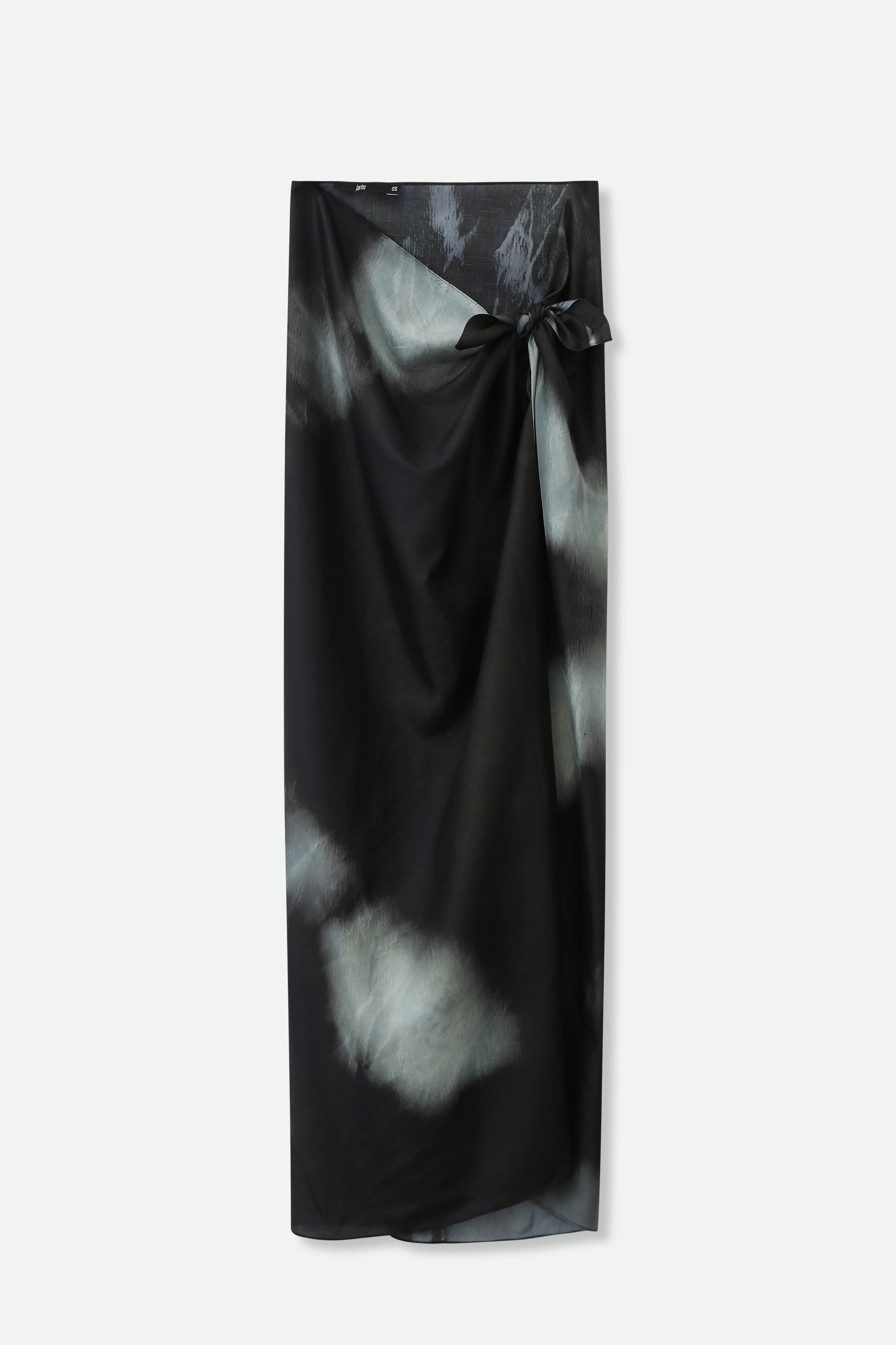 PAREO SKIRT IN HAND - DYED SILK IN NIGHT SHADOW - Jarbo